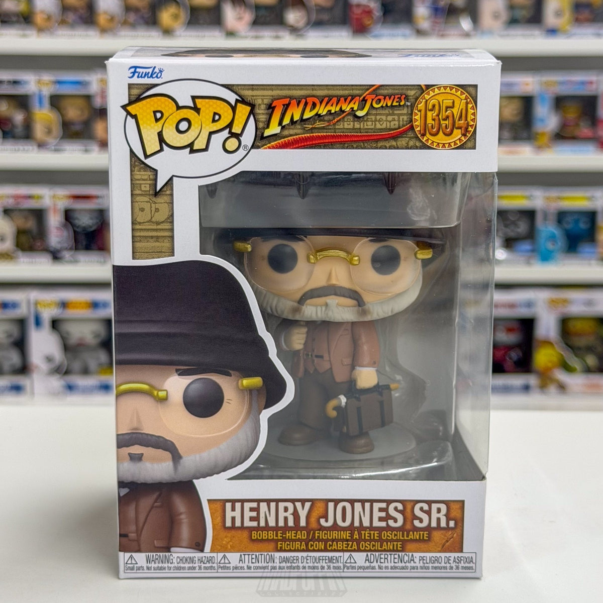 Funko Pop Movies Indiana Jones Professor Henry Sr 1354 Scottish Toy Vinyl Figure