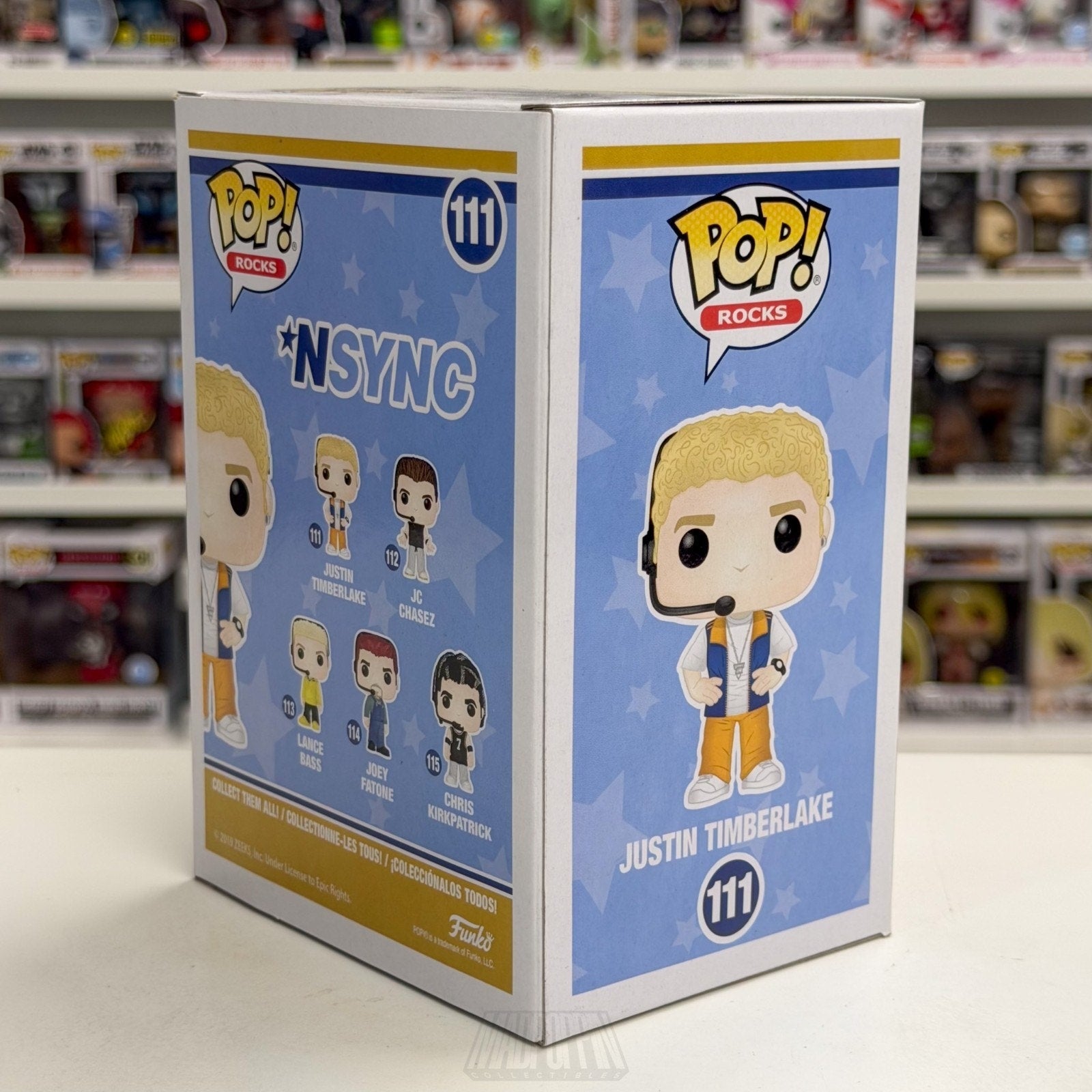 Funko Pop Rocks NSYNC Justin Timberlake JT 111 Boy Band Singer Toy Vinyl Figure