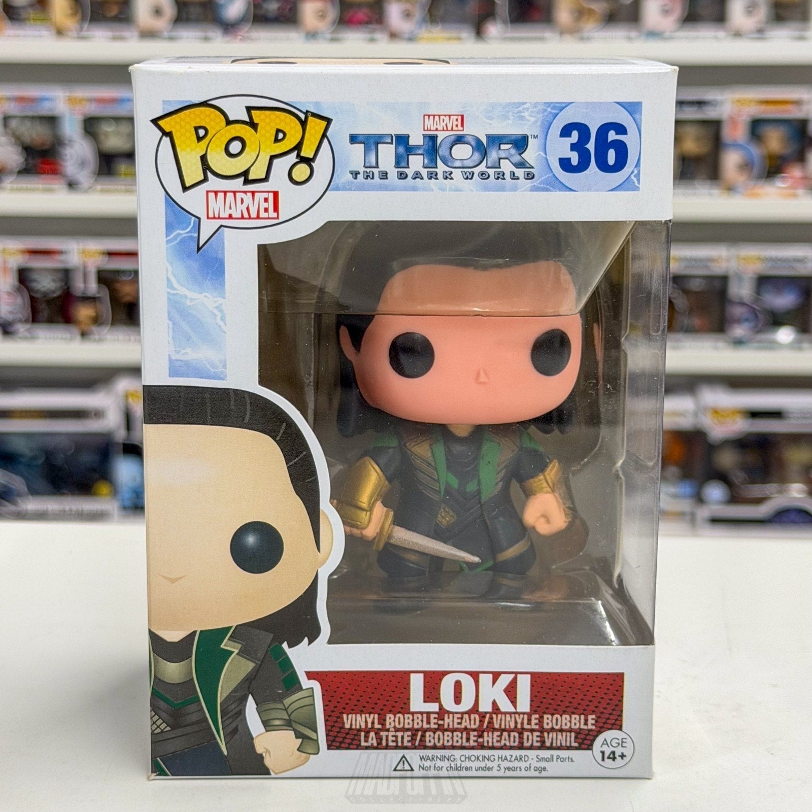 Funko Pop Marvel Thor The Dark World Loki Laufeyson 36 Asgard Toy Vinyl Figure