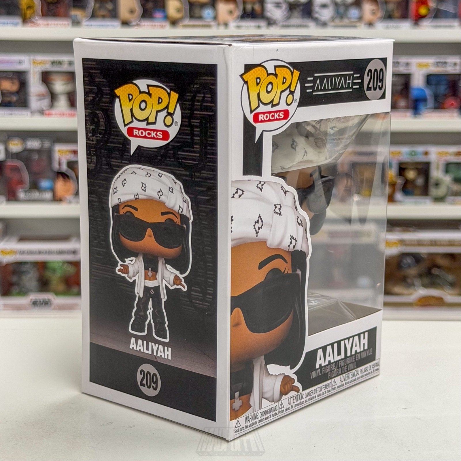 Funko Pop Rocks Aaliyah 209 Princess of R&B Singer Music MTV Toy Vinyl Figure
