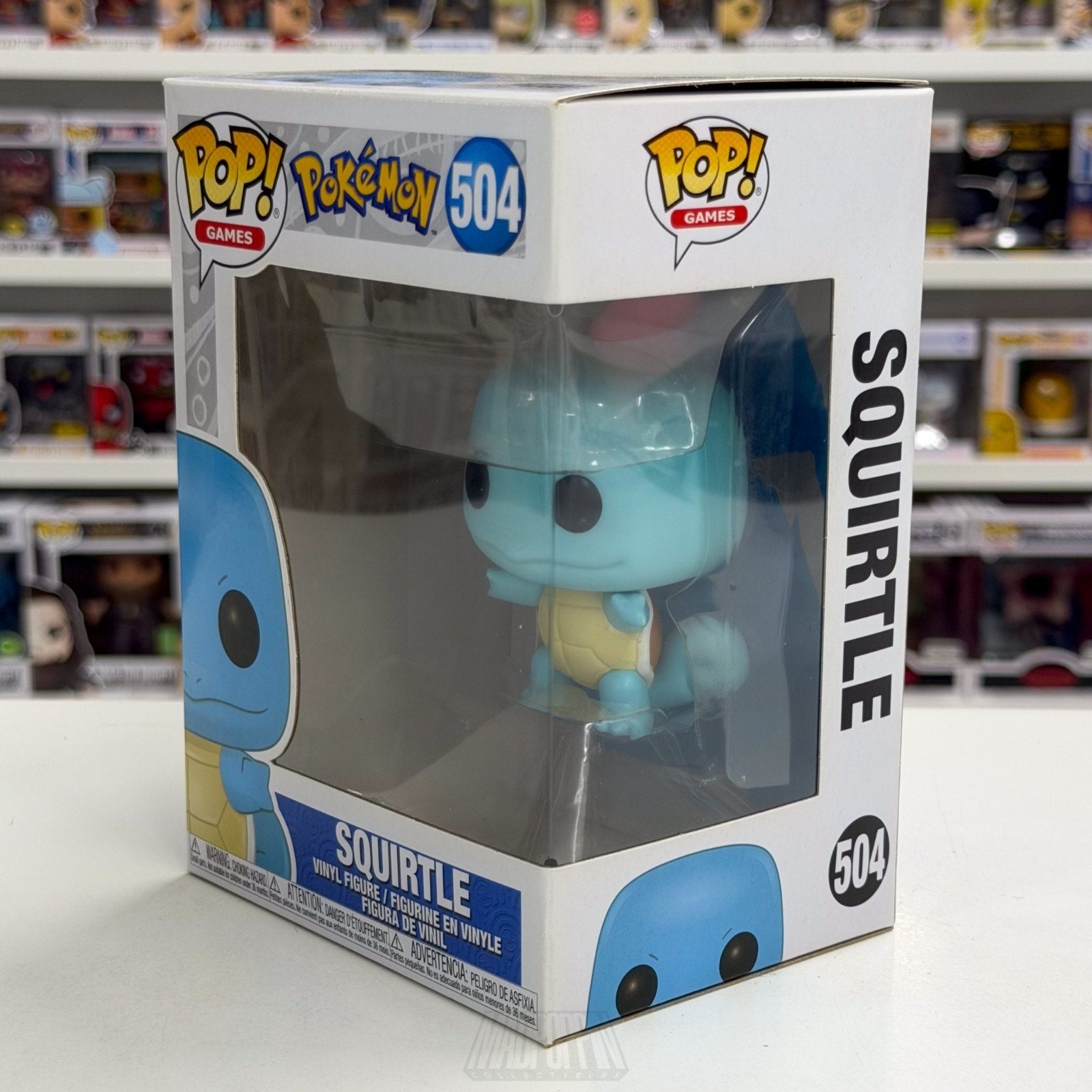 Funko Pop Games Pokemon Squirtle 504 TCG Gen 1 Water Turtle Japan Vinyl Figure