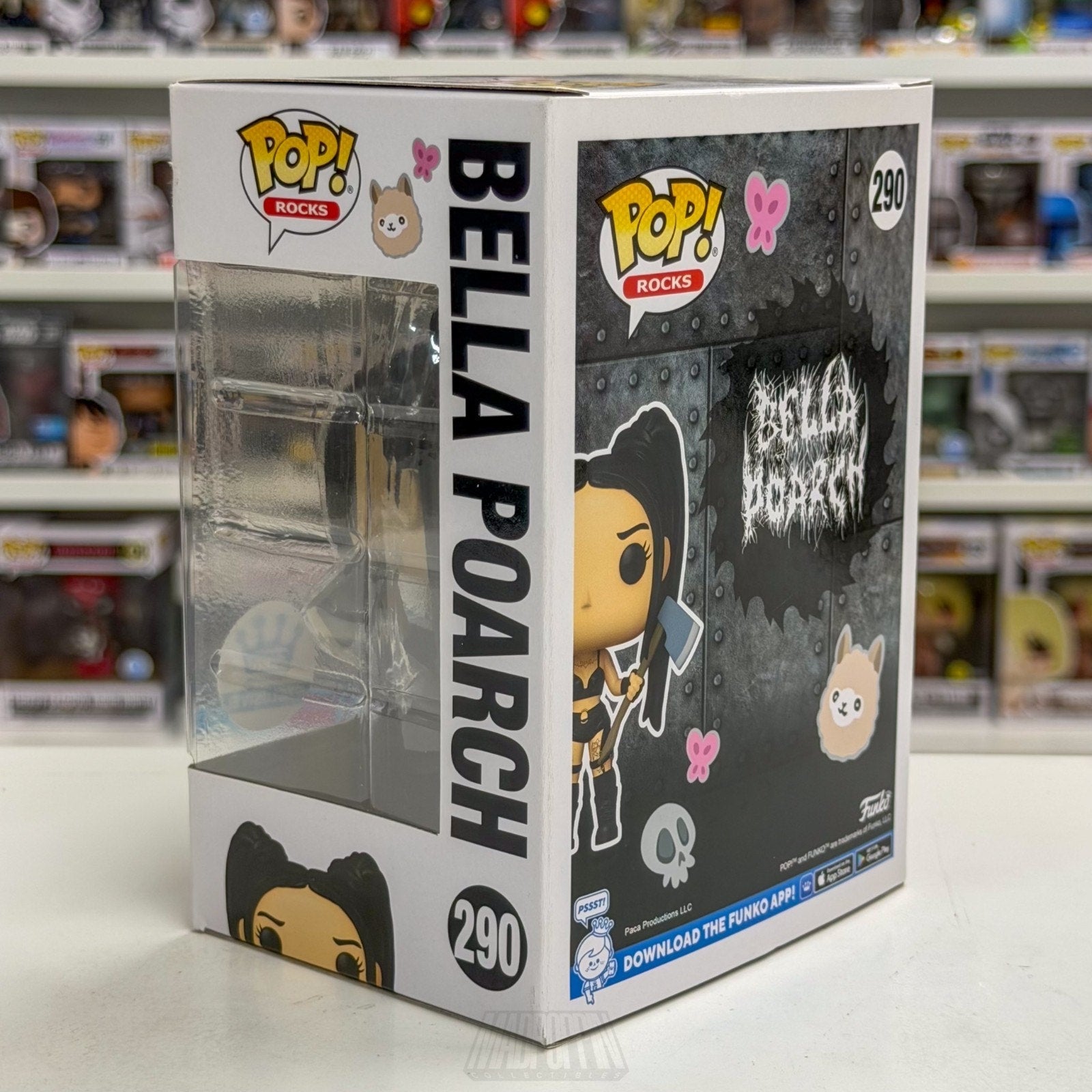 Funko Pop Rocks Bella Poarch w/Axe Exclusive 290 Social TikTok Toy Vinyl Figure