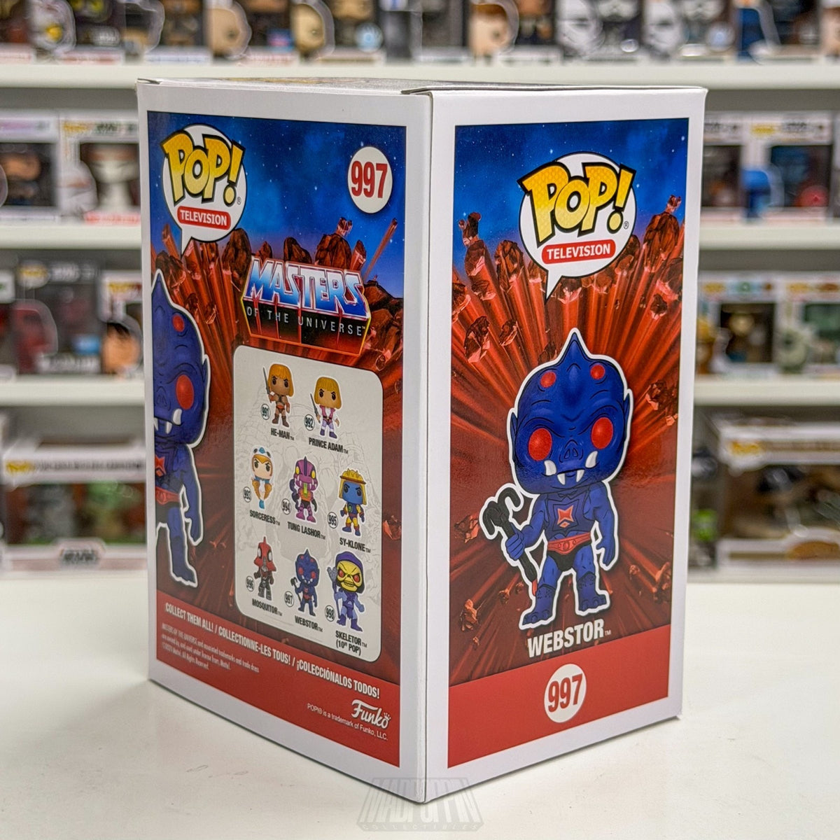 Funko Pop TV Masters of the Universe MOTU Webstor 997 Cartoon 80s Vinyl Figure