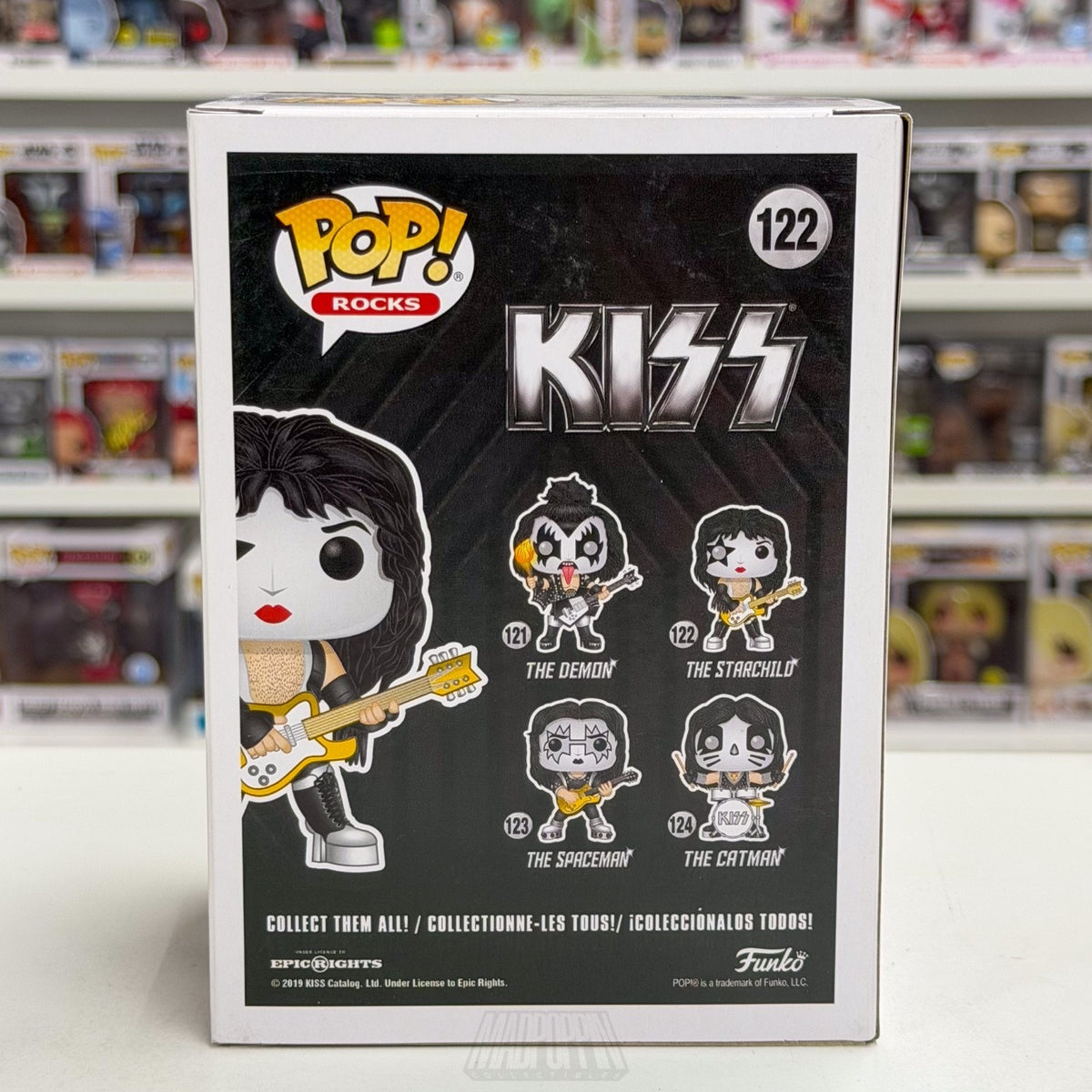 Funko Pop Rocks Kiss The Starchild 122 Music Band Heavy Metal Toy Vinyl Figure