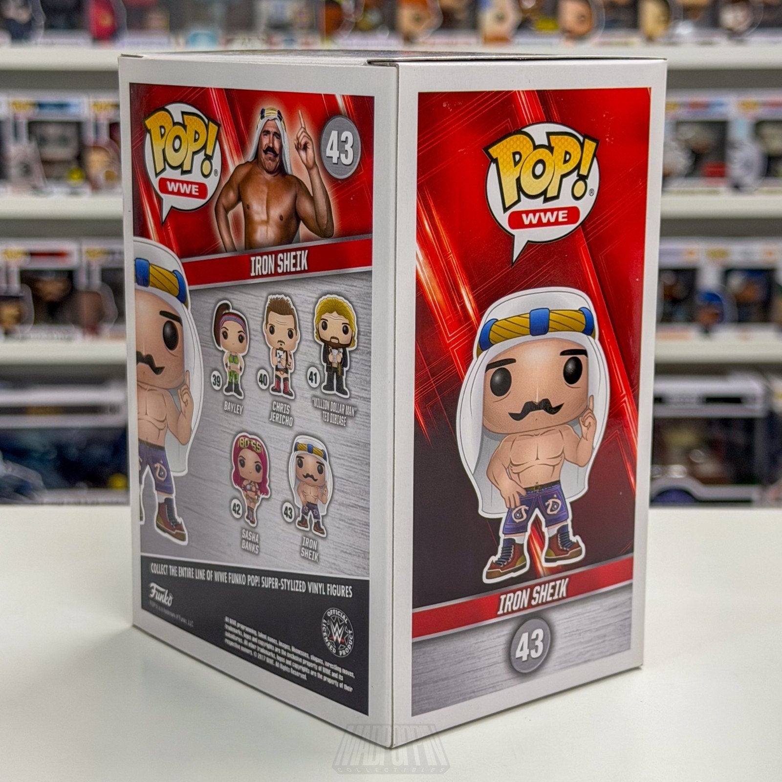 Funko Pop WWE Iron Sheik 43 WWF Professional Wrestling Champ Toy Vinyl Figure