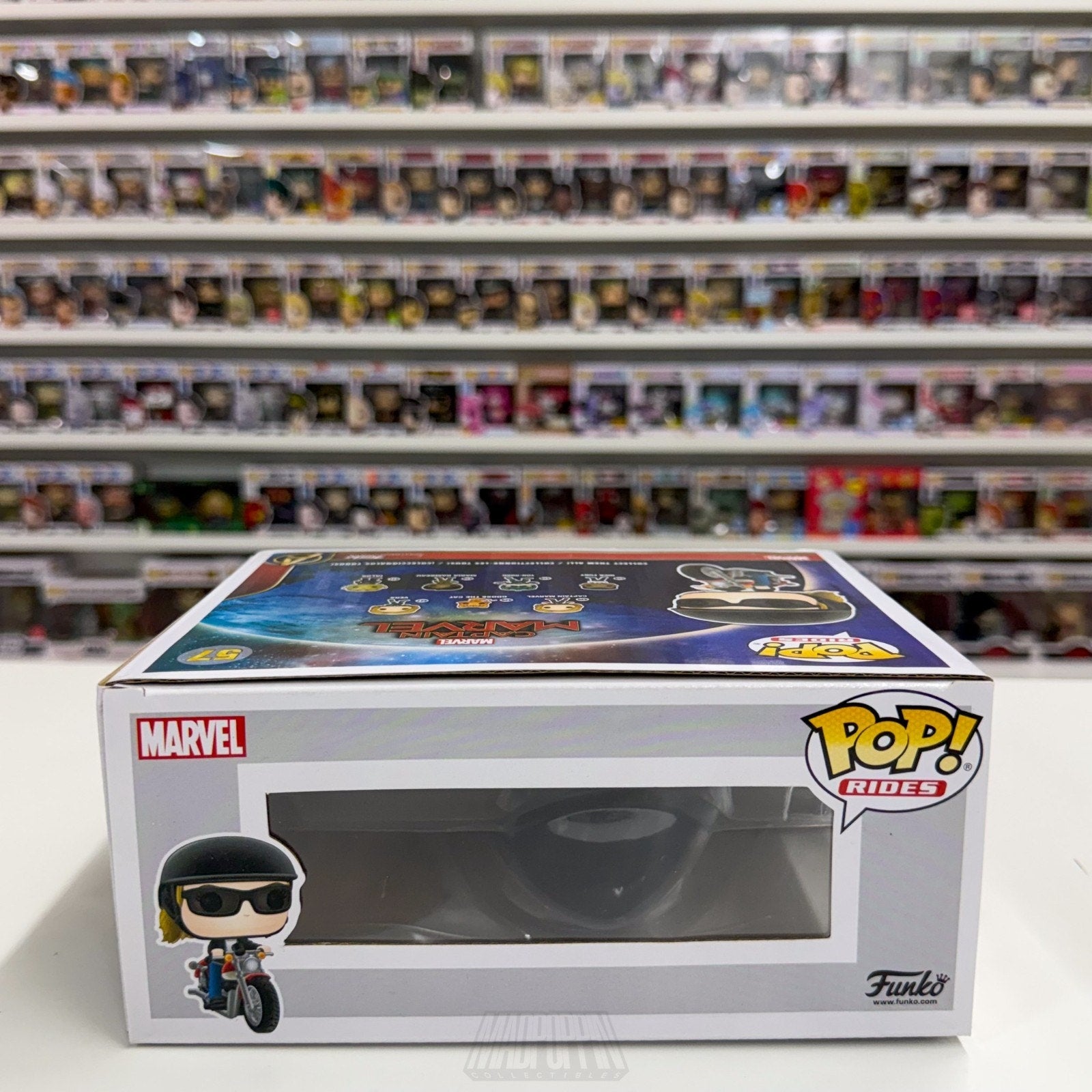 Funko Pop Rides Marvel Captain Carol Danvers on Motorcycle 57 Toy Vinyl Figure