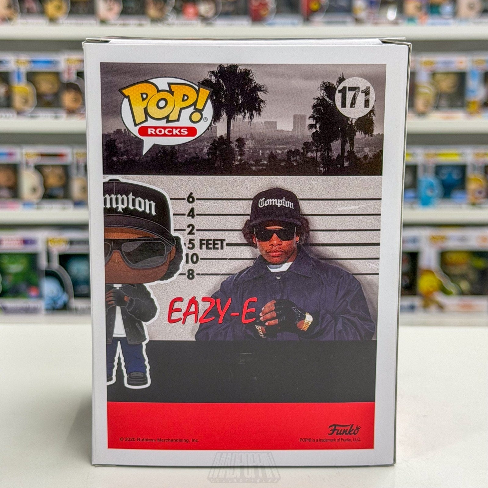 Funko Pop Rocks NWA Eric Eazy-E Wright 171 Gangsta Rap Hip Hop Toy Vinyl Figure