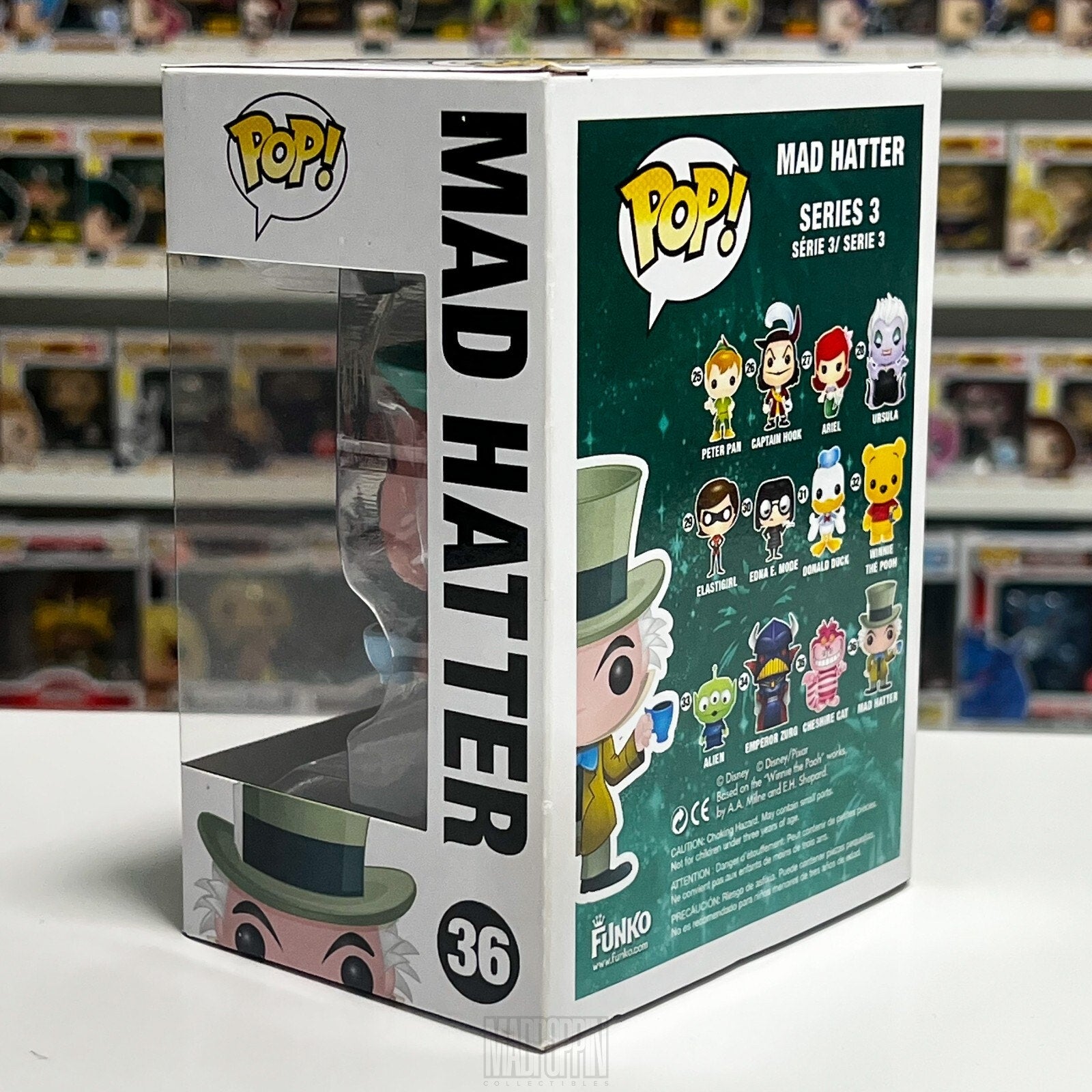 Funko Pop Disney Alice In Wonderland Mad Hatter Tea Cup 36 Walt Toy Vinyl Figure