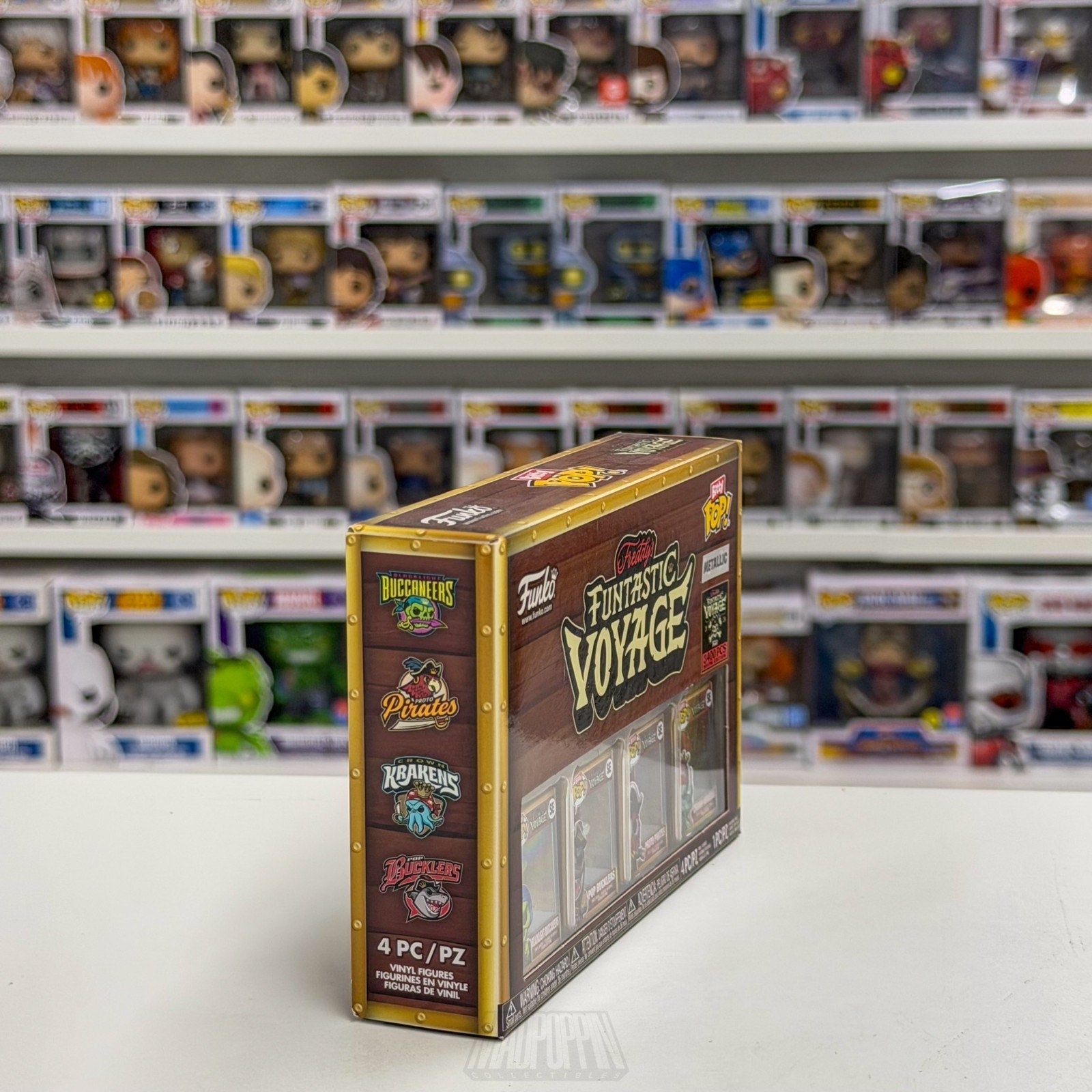 Funko Pop Bitty Fundays Funtastic Voyage Metallic 4 Pack Show Edition Toy Figure