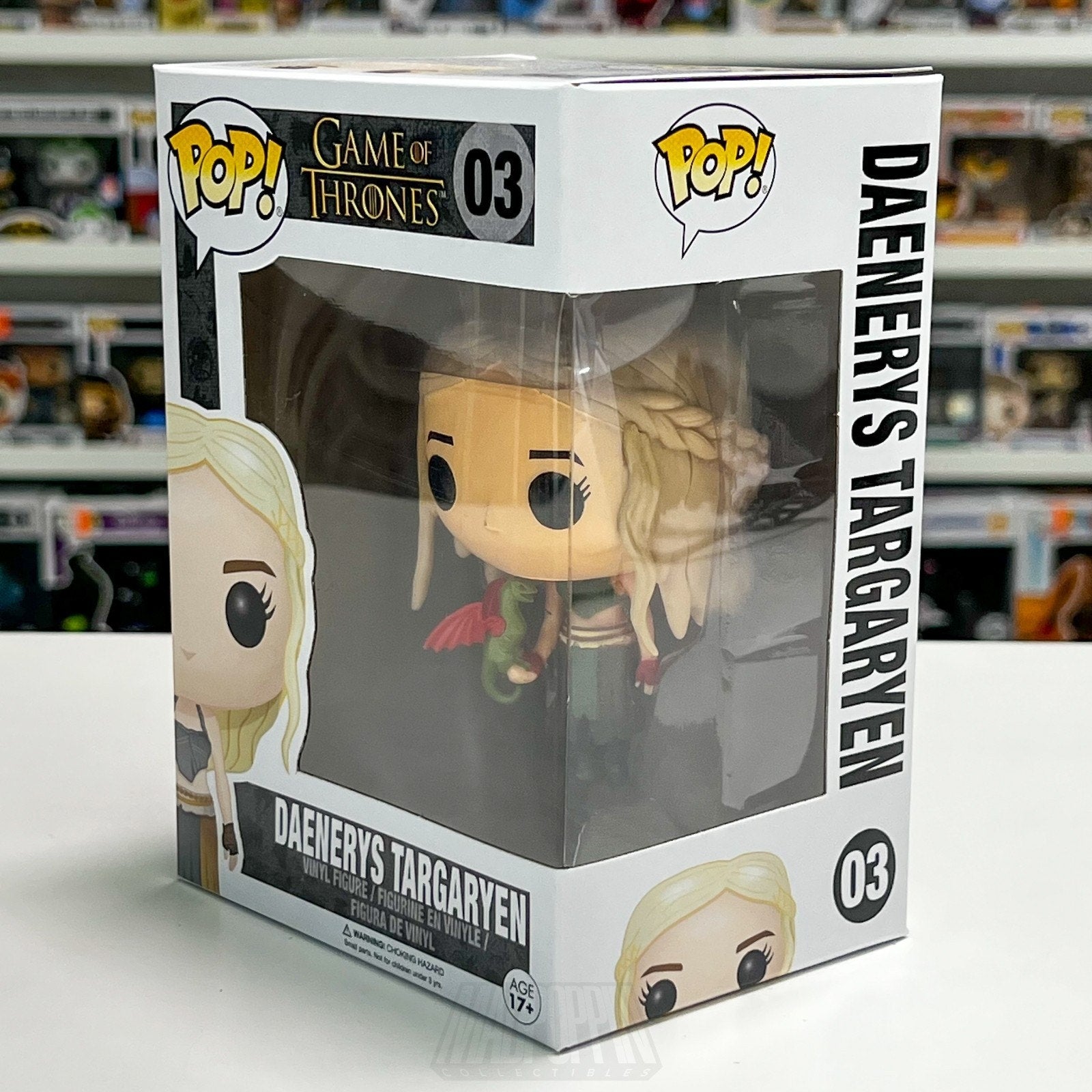Funko Pop TV HBO Game of Thrones Daenerys Targaryen Rhaegal 03 Toy Vinyl Figure