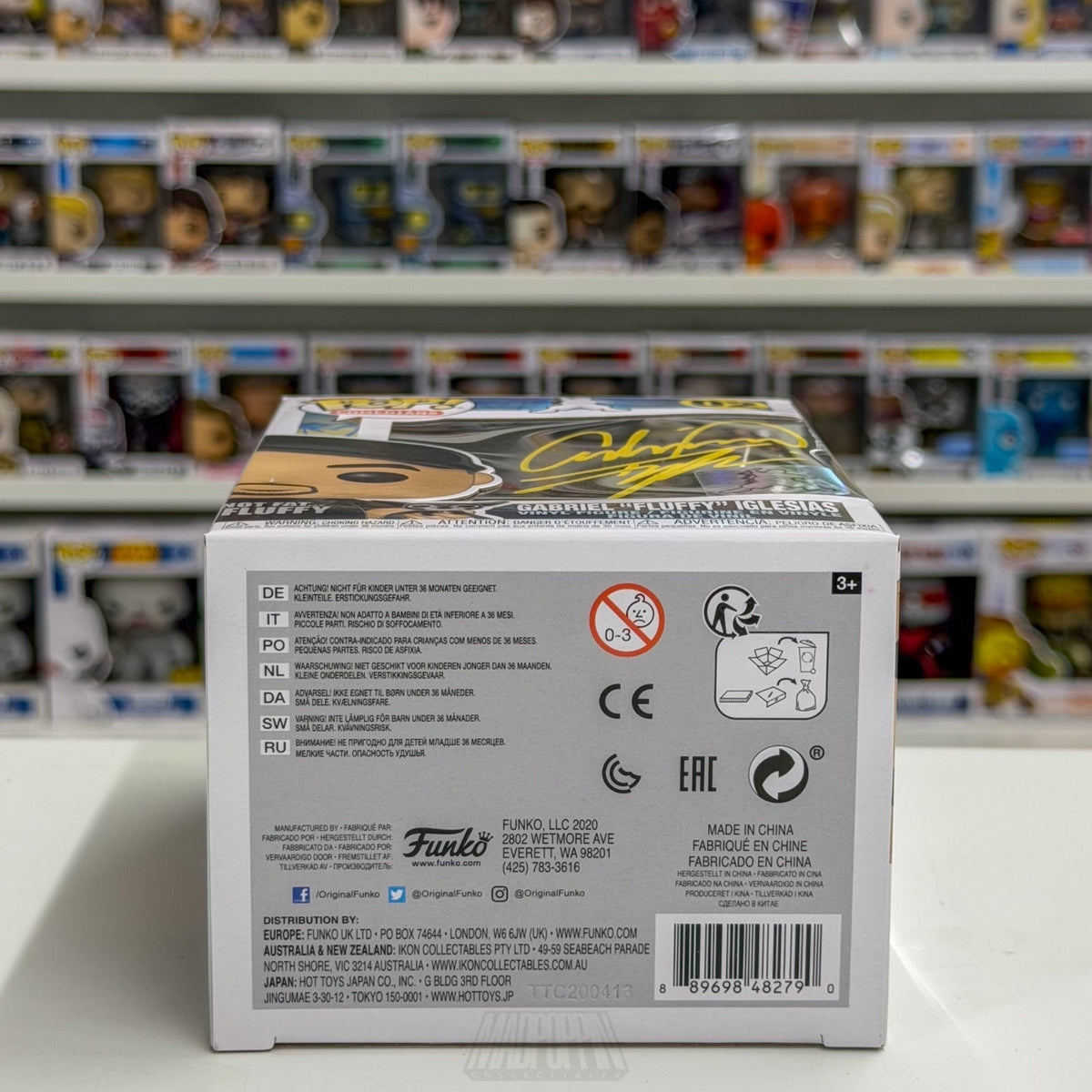Funko Pop Comedians Gabriel Fluffy Iglesias Signed Auto JSA 02 Toy Vinyl Figure