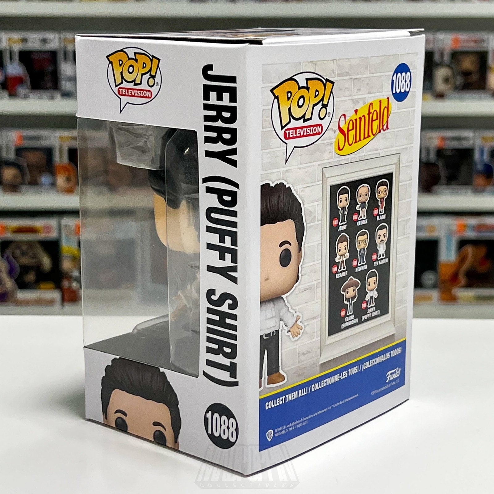 Funko Pop TV Seinfeld Jerry White Puffy Shirt 1088 Comedy Sitcom Vinyl Figure
