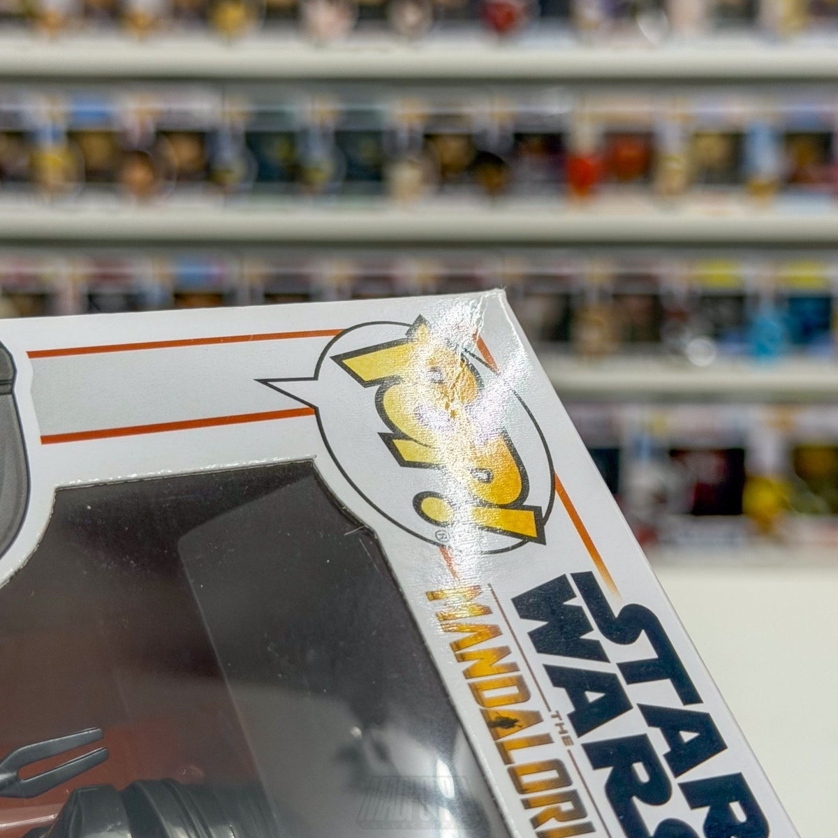 Funko Pop Star Wars The Mandalorian Chrome Amazon 345 Bounty Hunter Vinyl Figure