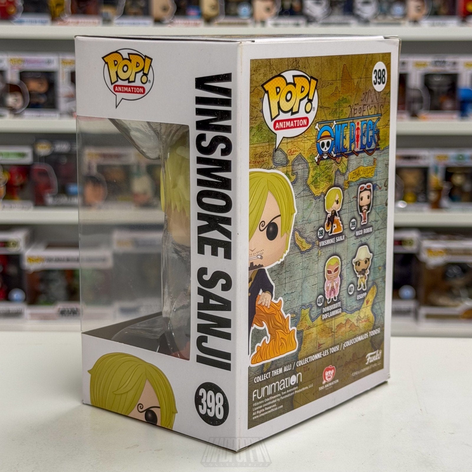 Funko Pop Anime One Piece Vinsmoke Sanji 398 Japan Manga Pirate Toy Vinyl Figure