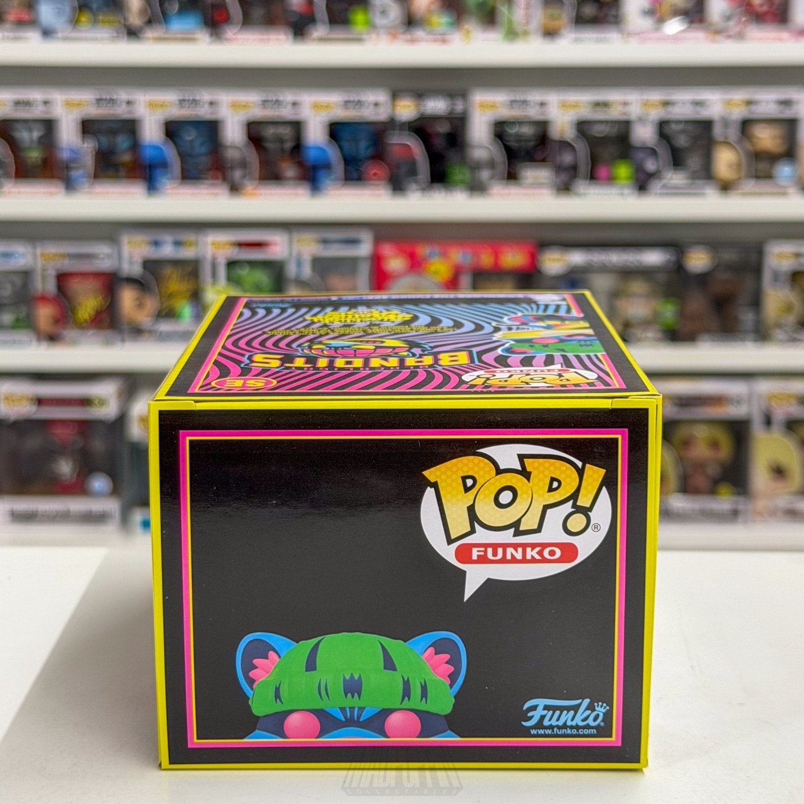 Funko Pop Fundays Blacklight Battle Bandit LE 6250 SE Raccoon Toy Vinyl Figure