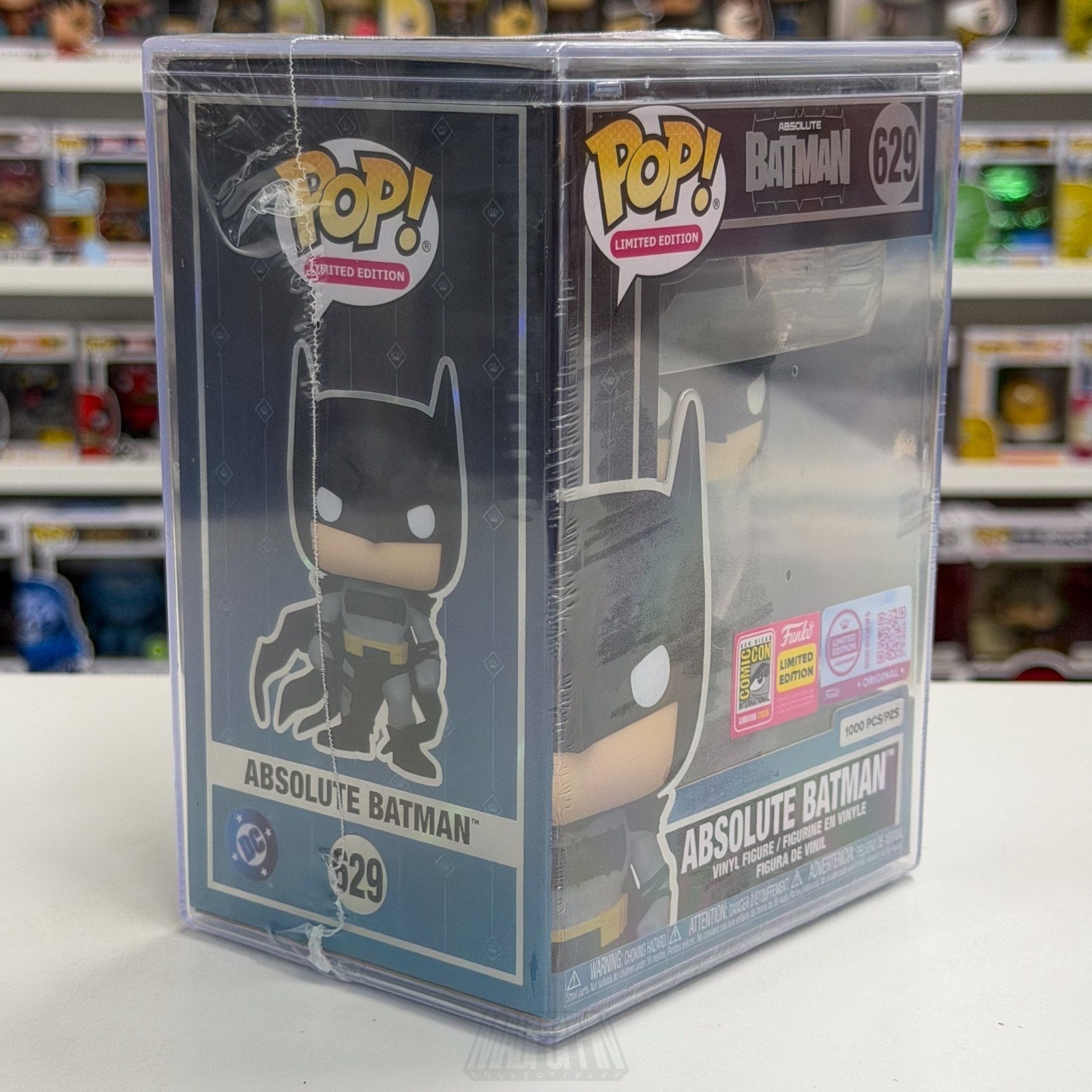 Funko Pop DC Super Heroes Absolute Batman 629 LE 1000 SDCC 2026 Toy CON STICKER