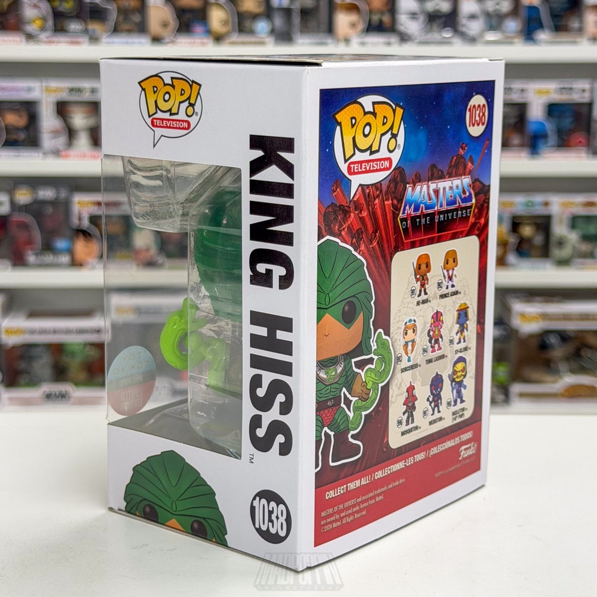 Funko Pop TV Masters of Universe MOTU King Hiss 1038 Cartoon 80s Vinyl Figure