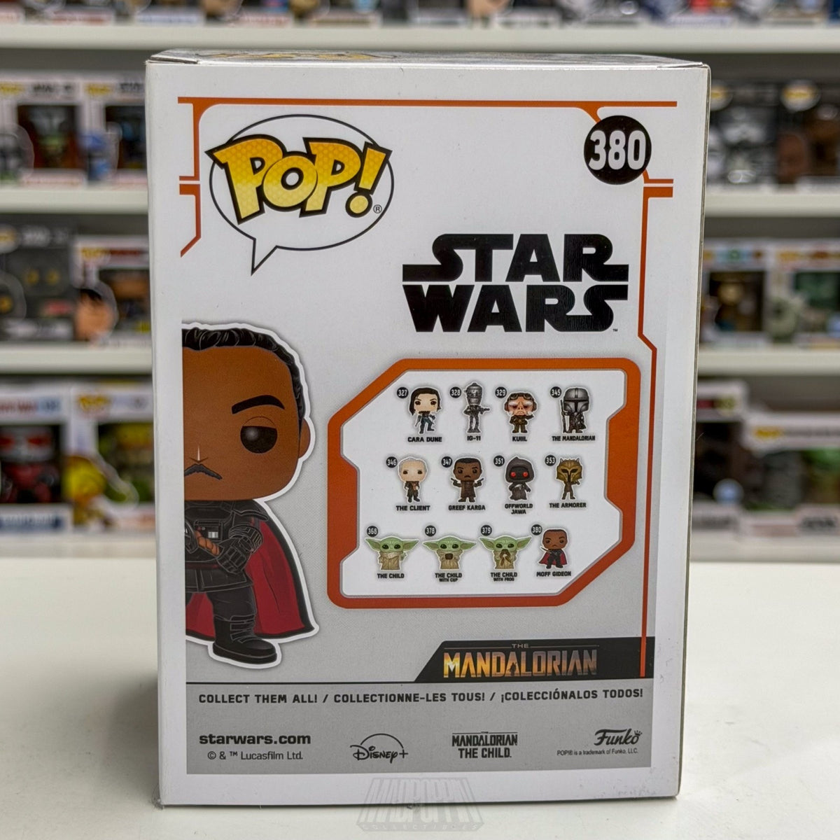Funko Pop Star Wars Mandalorian Moff Gideon w/Darksaber Glow Target 380 Figure