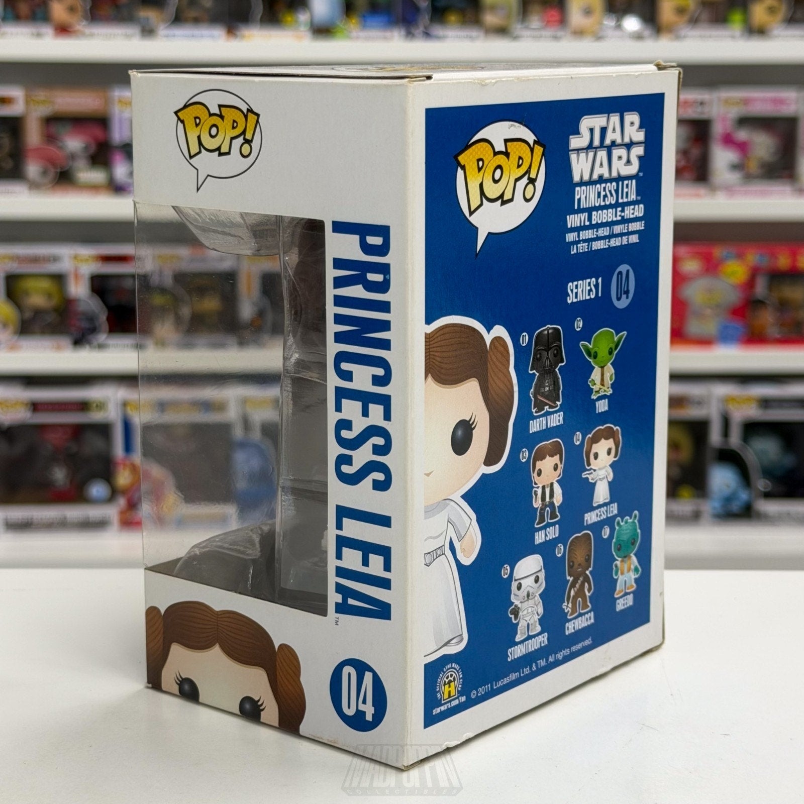 Funko Pop Star Wars Princess Leia 2015 Blue Box 04 Jedi Force Toy Vinyl Figure