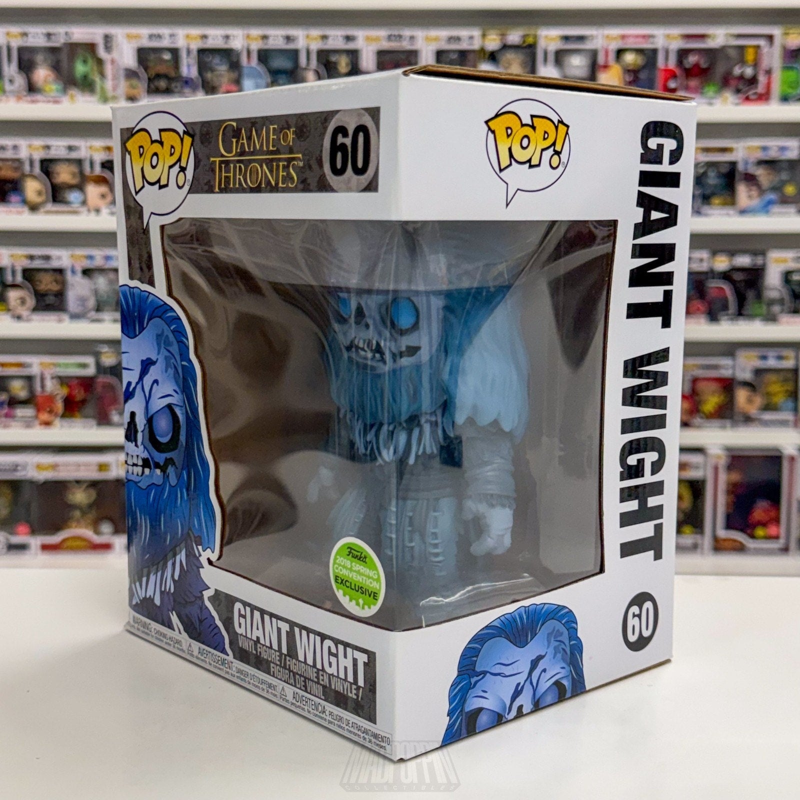 Funko Pop TV HBO Game of Thrones Giant Wight ECCC 60 Dead Wildling Vinyl Figure