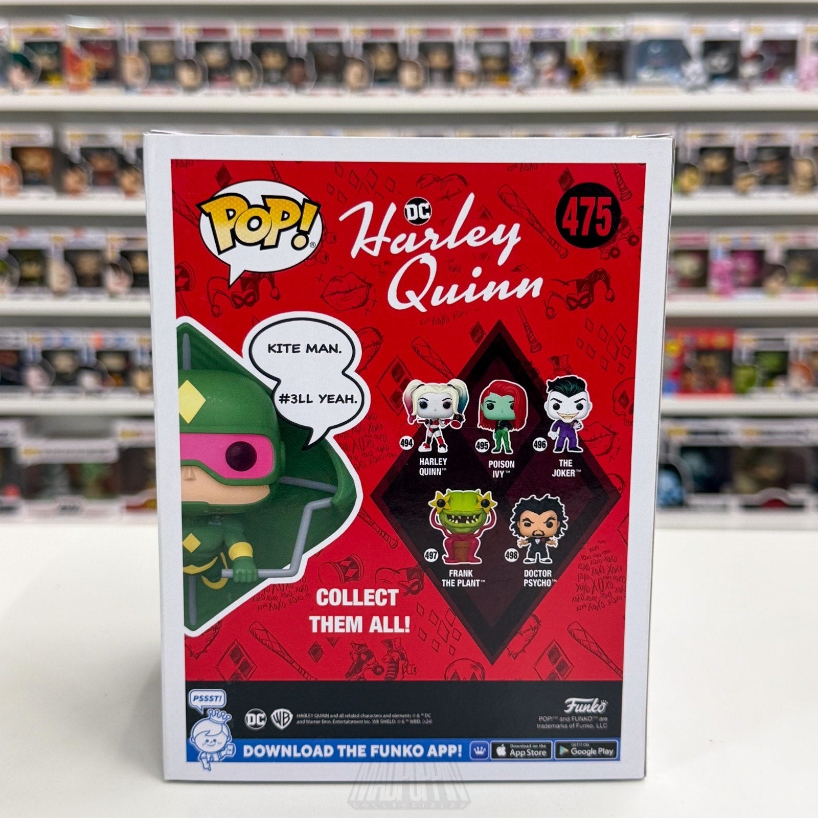 Funko Pop DC Harley Quinn Kite Man PX Previews 475 Supervillain Toy Vinyl Figure