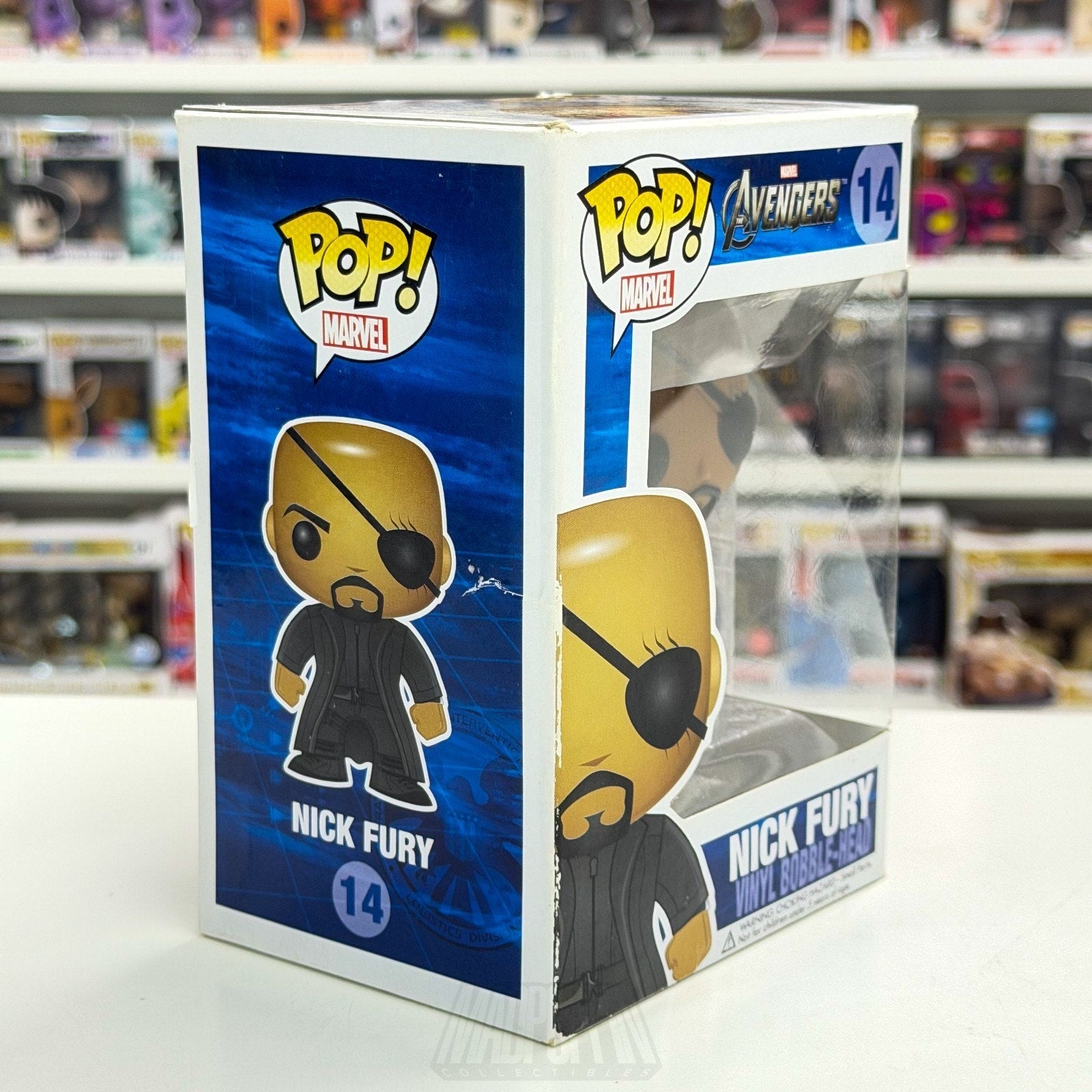 Funko Pop Marvel Avengers Nick Fury 2012 Vaulted 14 SHIELD Agent Vinyl Figure