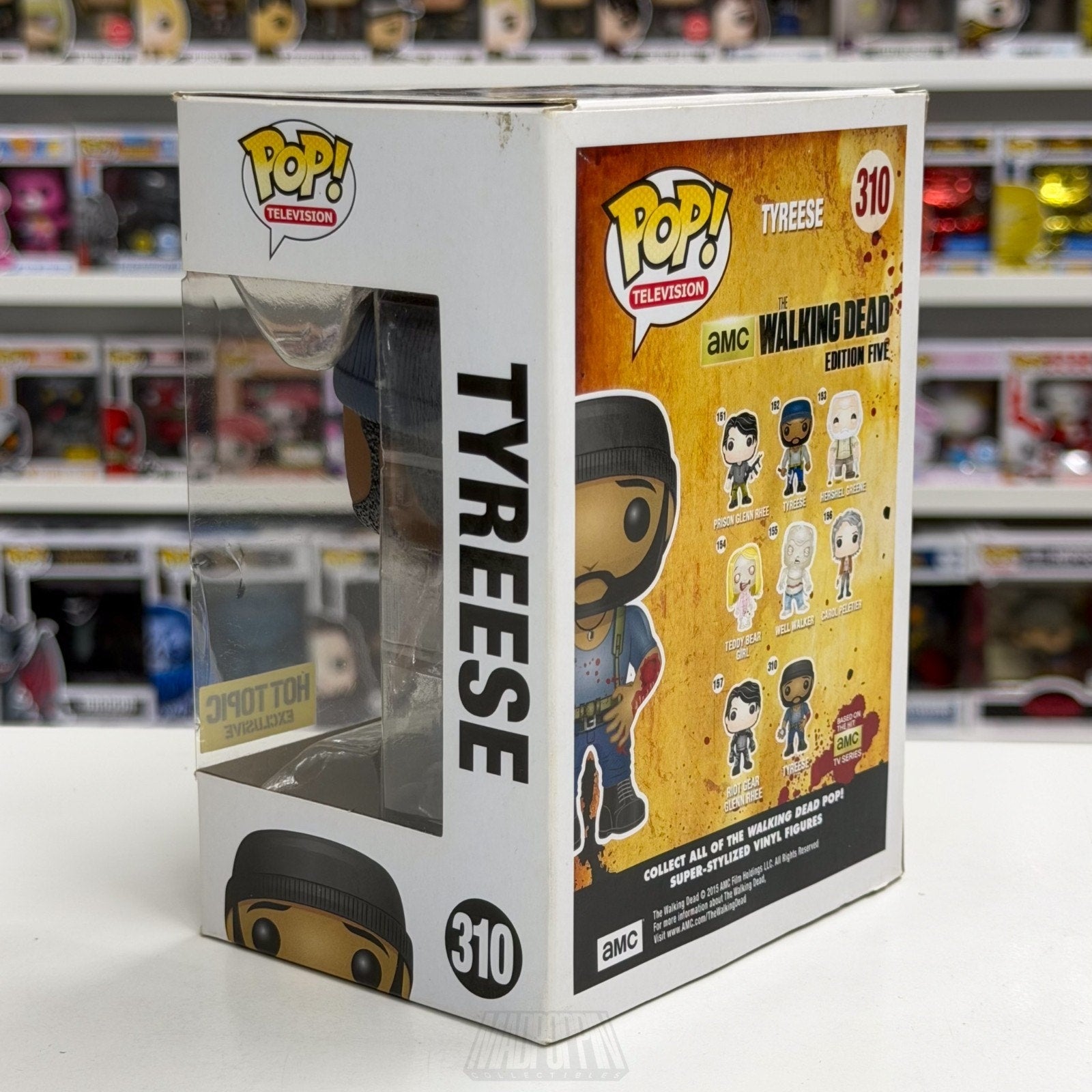 Funko Pop TV The Walking Dead Tyreese Bitten Bloody Hot Topic 310 Vinyl Figure