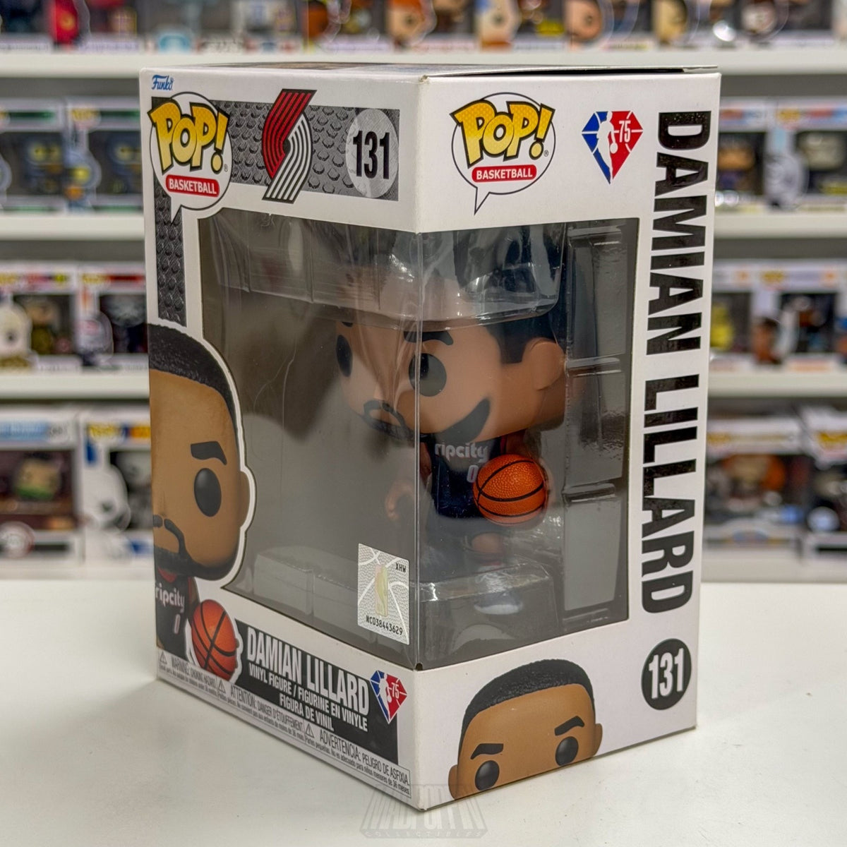 Funko Pop NBA Basketball Portland Trail Blazers Damian Lillard 131 Vinyl Figure