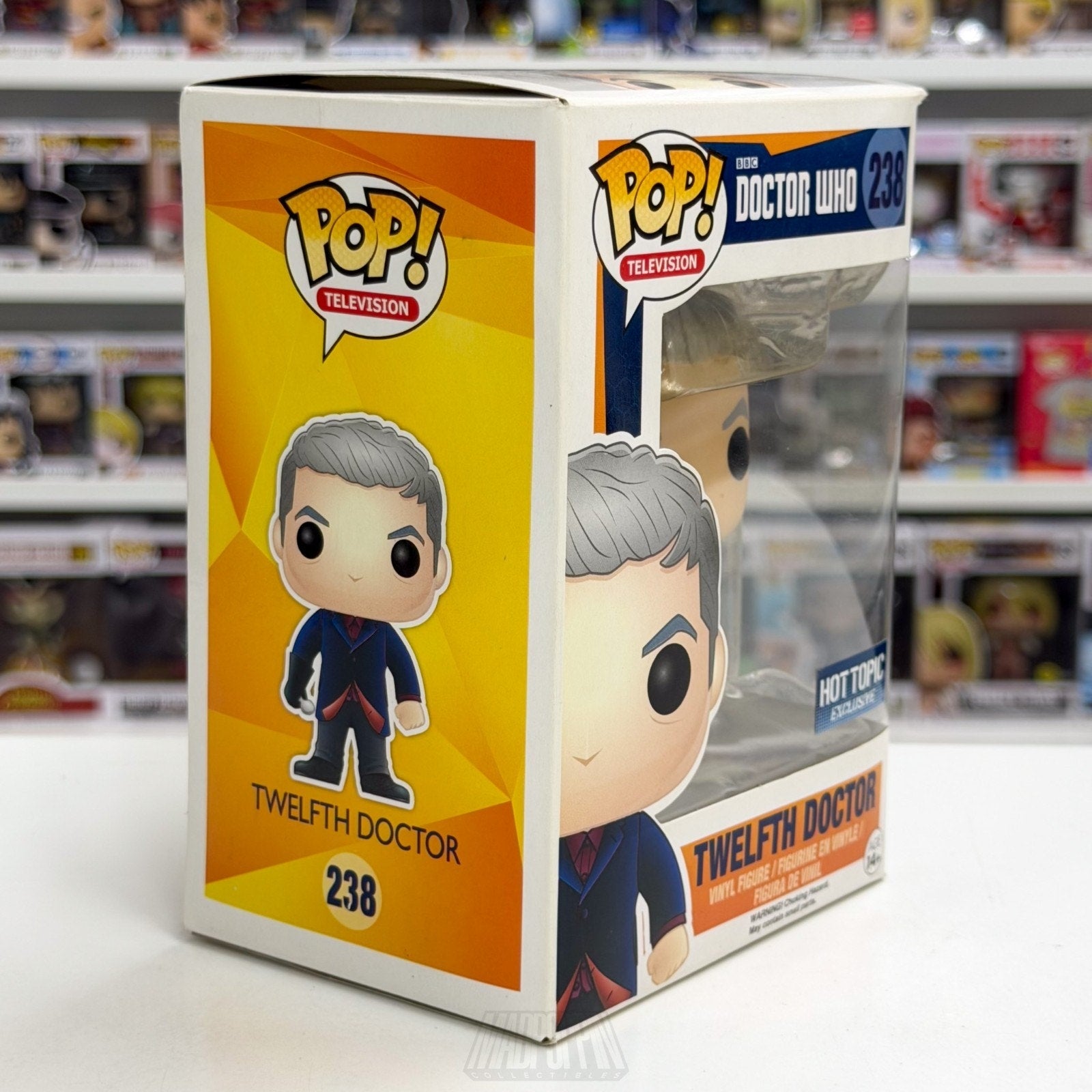Funko Pop TV BBC Doctor Who Twelfth Doctor Hot Topic 238 Sci-Fi Toy Vinyl Figure