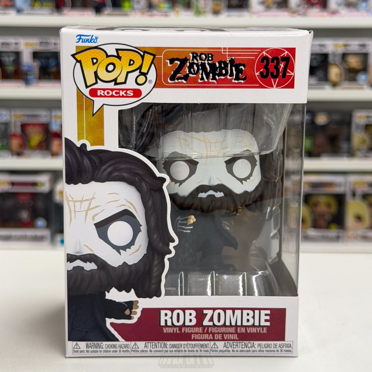 Funko Pop Rocks Rob Zombie 337 Music Singer Horror Nu Metal Toy Vinyl Figure