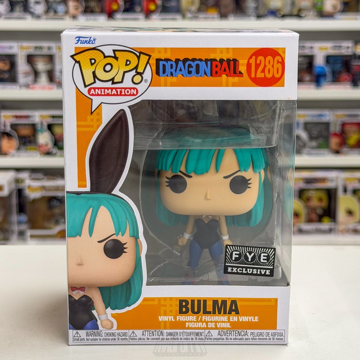 Funko Pop Anime Dragon Ball Bulma Bunny FYE 1286 Japanese Manga Toy Vinyl Figure