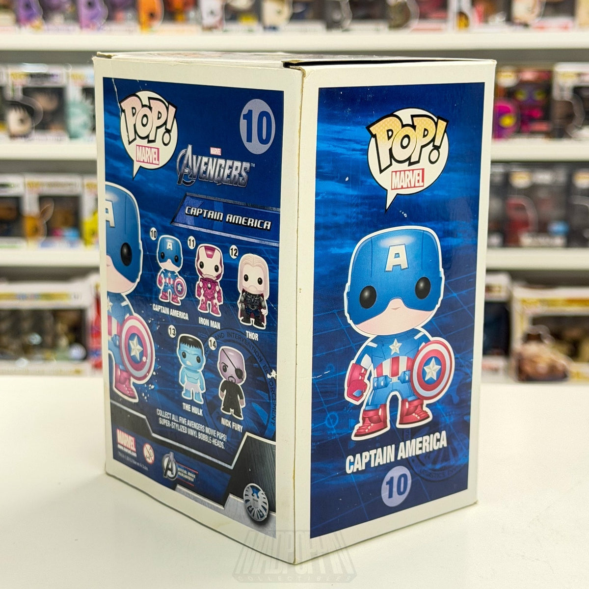 Funko Pop Marvel Avengers Captain America 2012 Vaulted 10 Superhero Vinyl Figure
