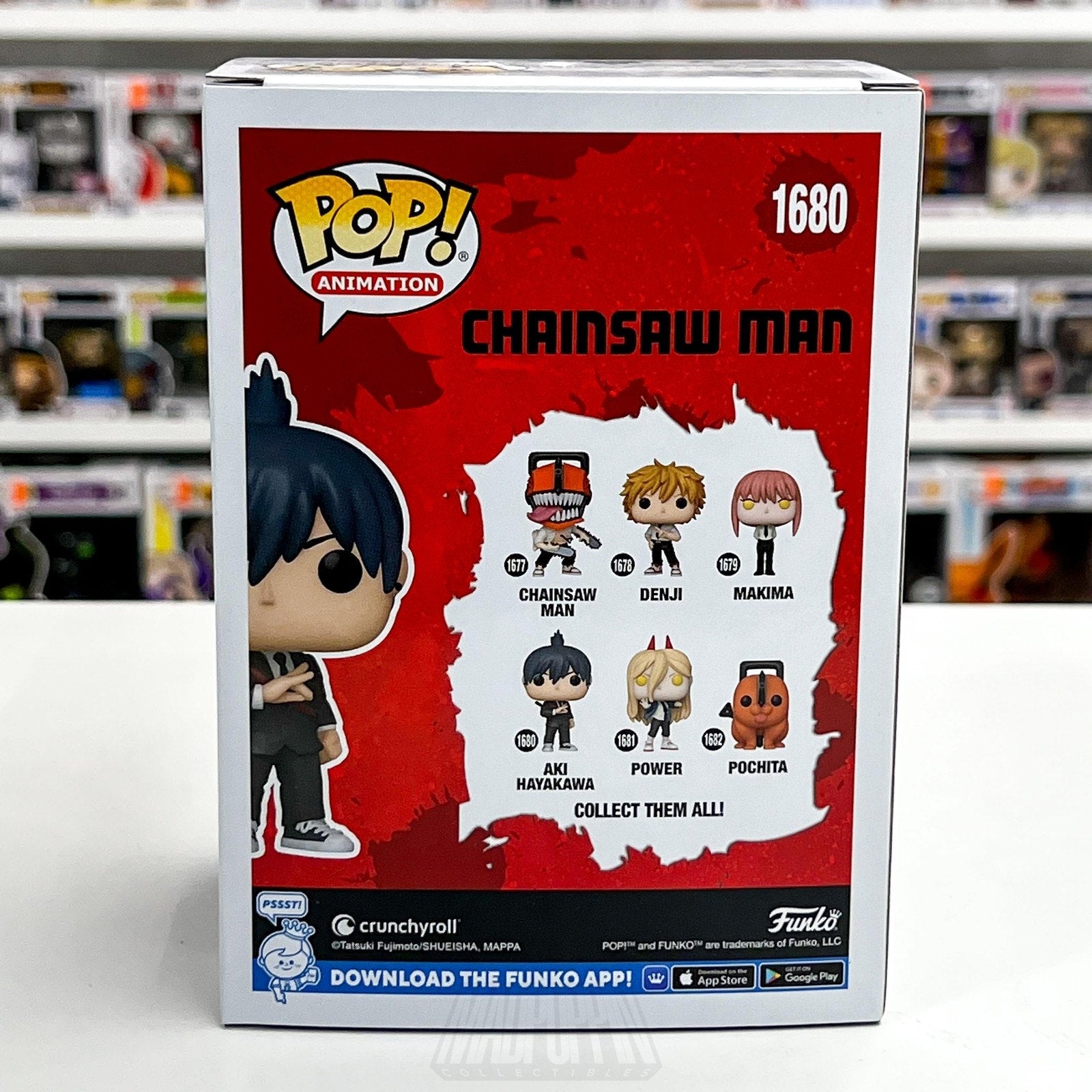 Funko Pop! Animation Chainsaw Man Aki Hayakawa 1680 Vinyl Figure Anime Box