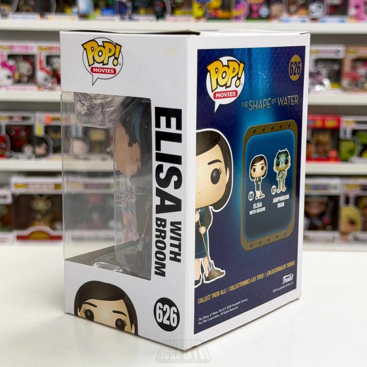 Funko Pop Movies Shape of Water Elisa w/Broom 626 Dark Fantasy Toy Vinyl Figure