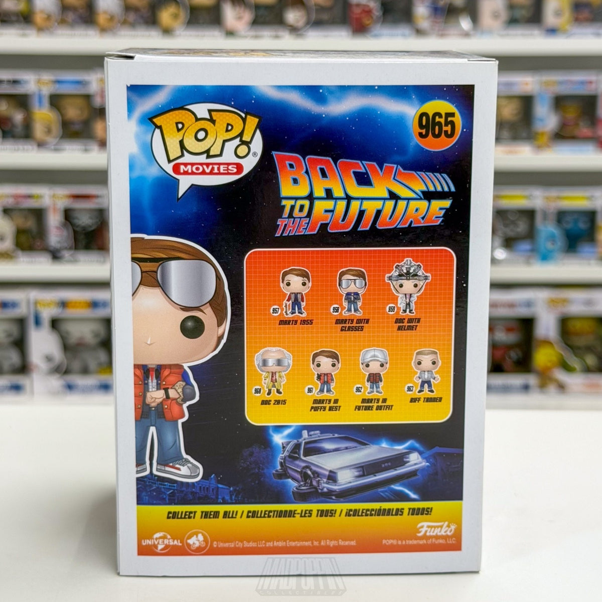 Funko Pop Movies Back to the Future Marty Checking Watch SDCC 965 Vinyl Figure
