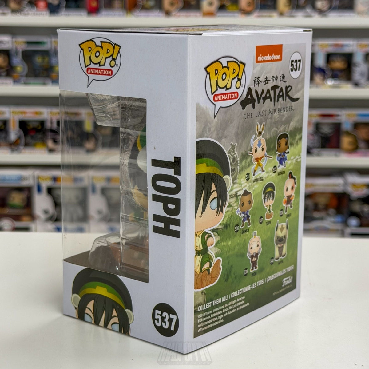 Funko Pop Animation Nickeloden Avatar The Last Airbender Toph 537 Vinyl Figure
