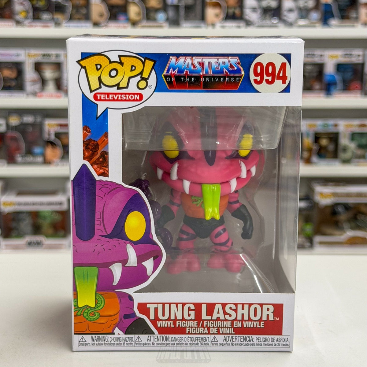 Funko Pop TV Masters of Universe MOTU Tung Lashor 994 Cartoon 80s Vinyl Figure