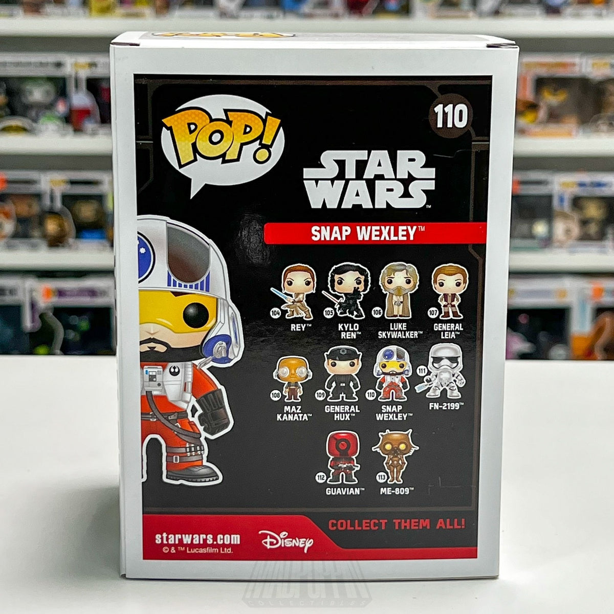 Funko Pop Star Wars Temmin Snap Wexley 110 Force Awakens Episode 7 Pilot Figure