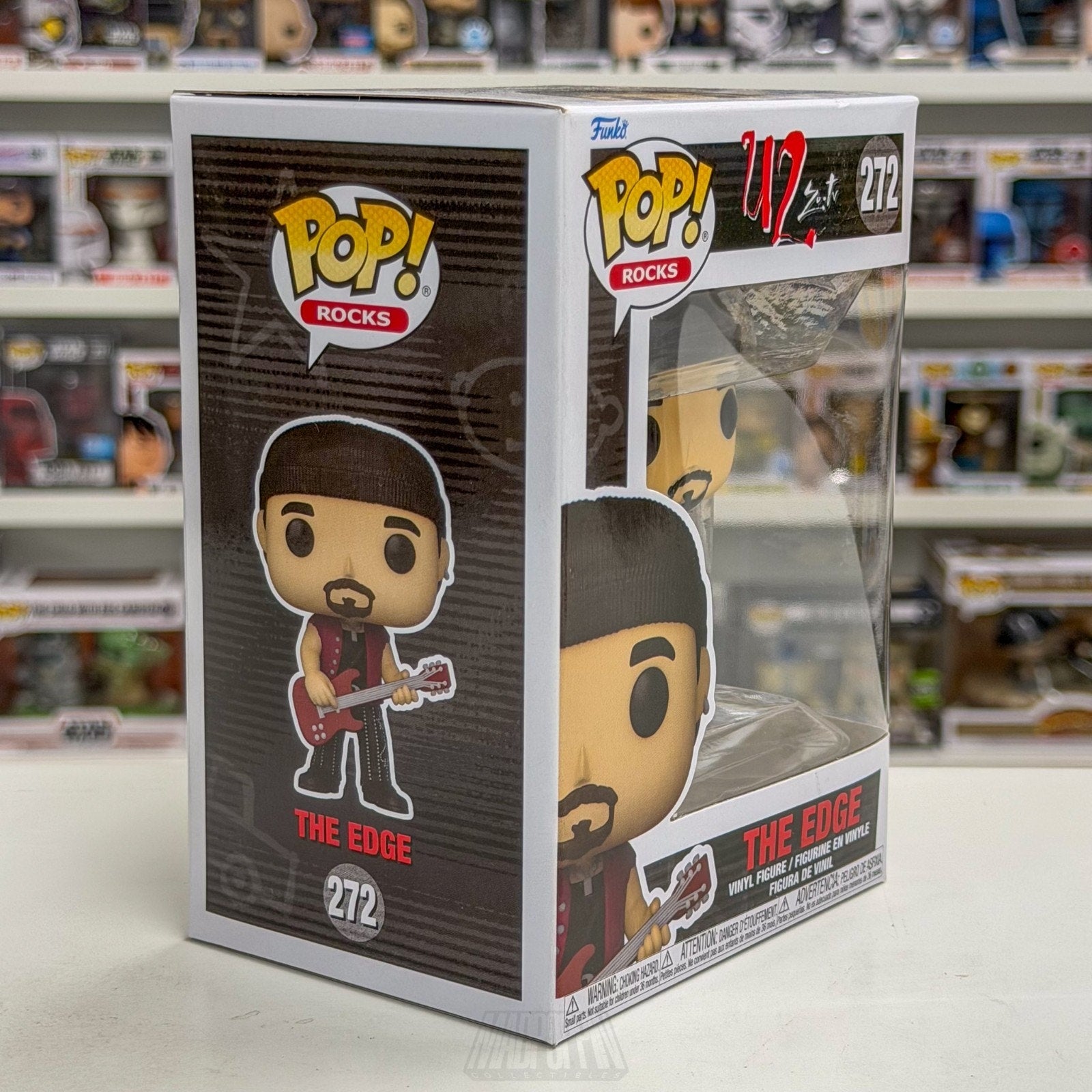 Funko Pop Rocks U2 Zoo TV Edge 272 Alternative Dublin Irish Band Vinyl Figure