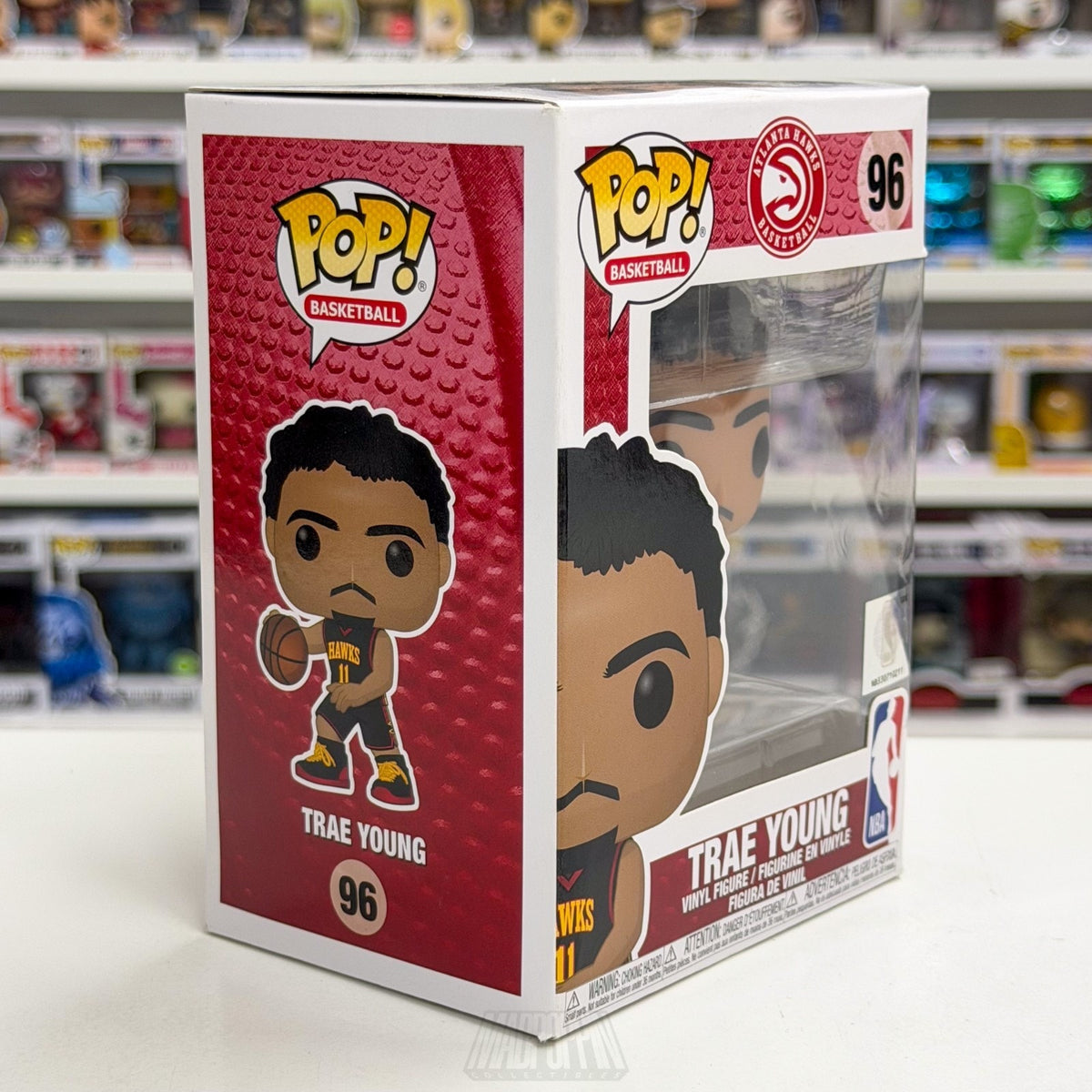 Funko Pop NBA Basketball Atlanta Hawks Trae Young Black Jersey 96 Vinyl Figure