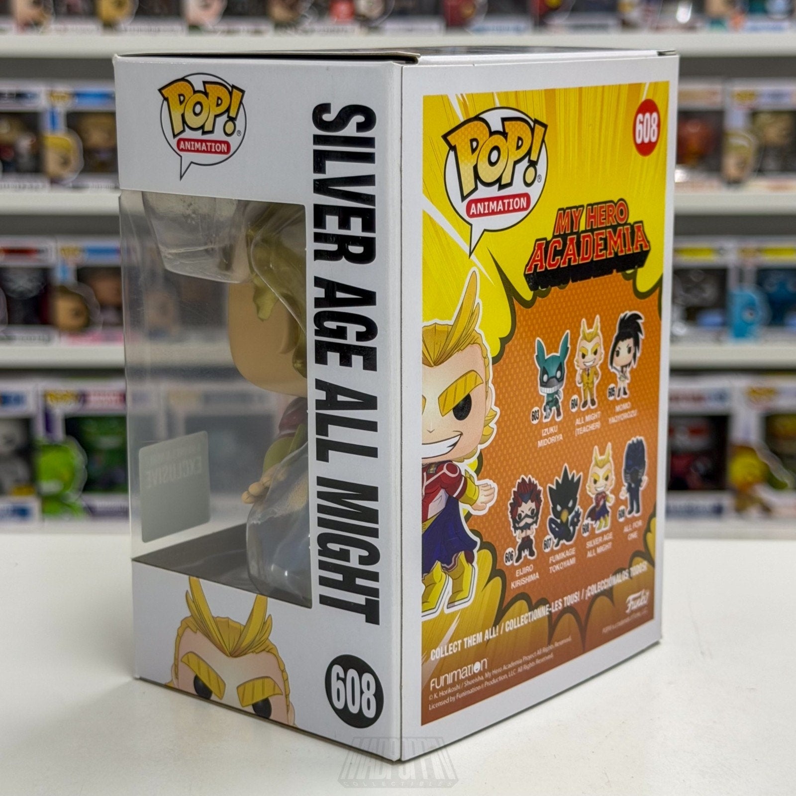 Funko Pop Anime My Hero Academia Silver Age All Might Metallic Barnes Noble 608