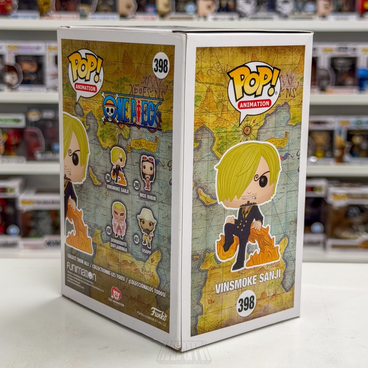 Funko Pop Anime One Piece Vinsmoke Sanji 398 Japan Manga Pirate Toy Vinyl Figure
