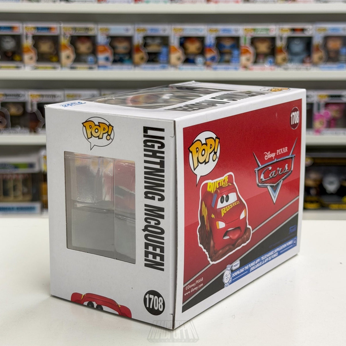 Funko Pop Disney Cars Lightning McQueen Toy Temple 1708 Racing Animation Figure