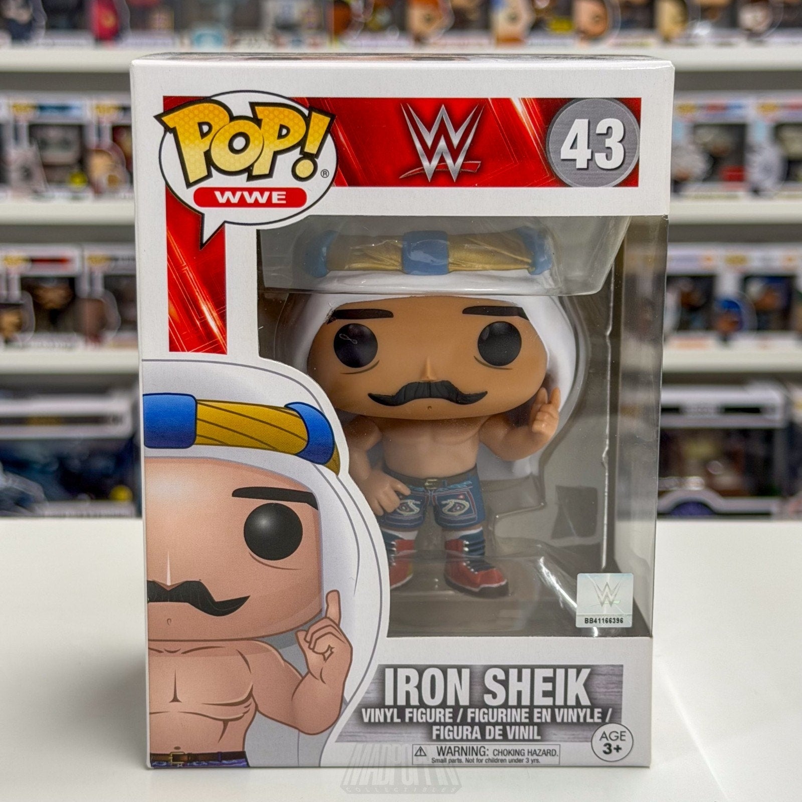 Funko Pop WWE Iron Sheik 43 WWF Professional Wrestling Champ Toy Vinyl Figure