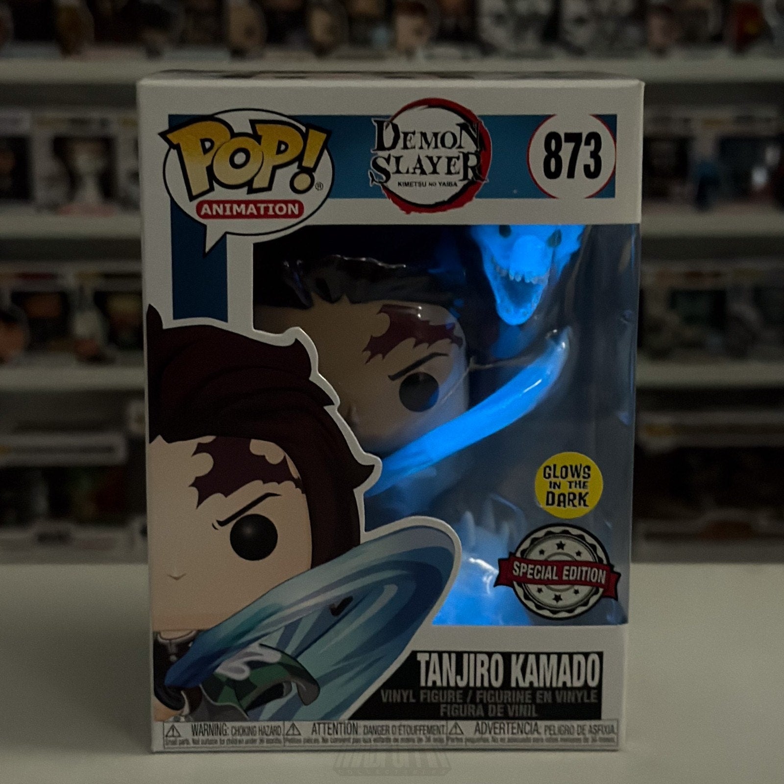 Funko Pop Anime Demon Slayer Tanjiro Kamado Dragon Glow 873 Manga Vinyl Figure