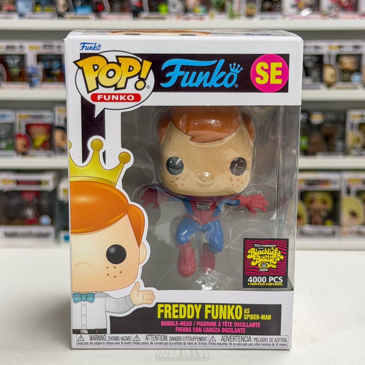 Funko Pop Fundays Blacklight Battle Spider-Man LE 4000 SE Marvel Vinyl Figure