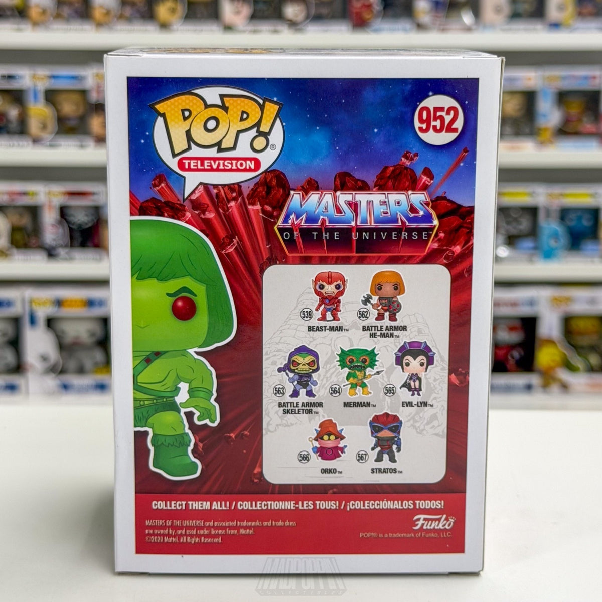Funko Pop TV Masters of the Universe MOTU He-Man Slime Pit ECCC 952 Vinyl Figure