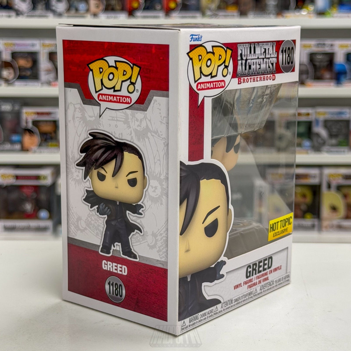Funko Pop Anime Fullmetal Alchemist Greed Hot Topic 1180 Manga Toy Vinyl Figure
