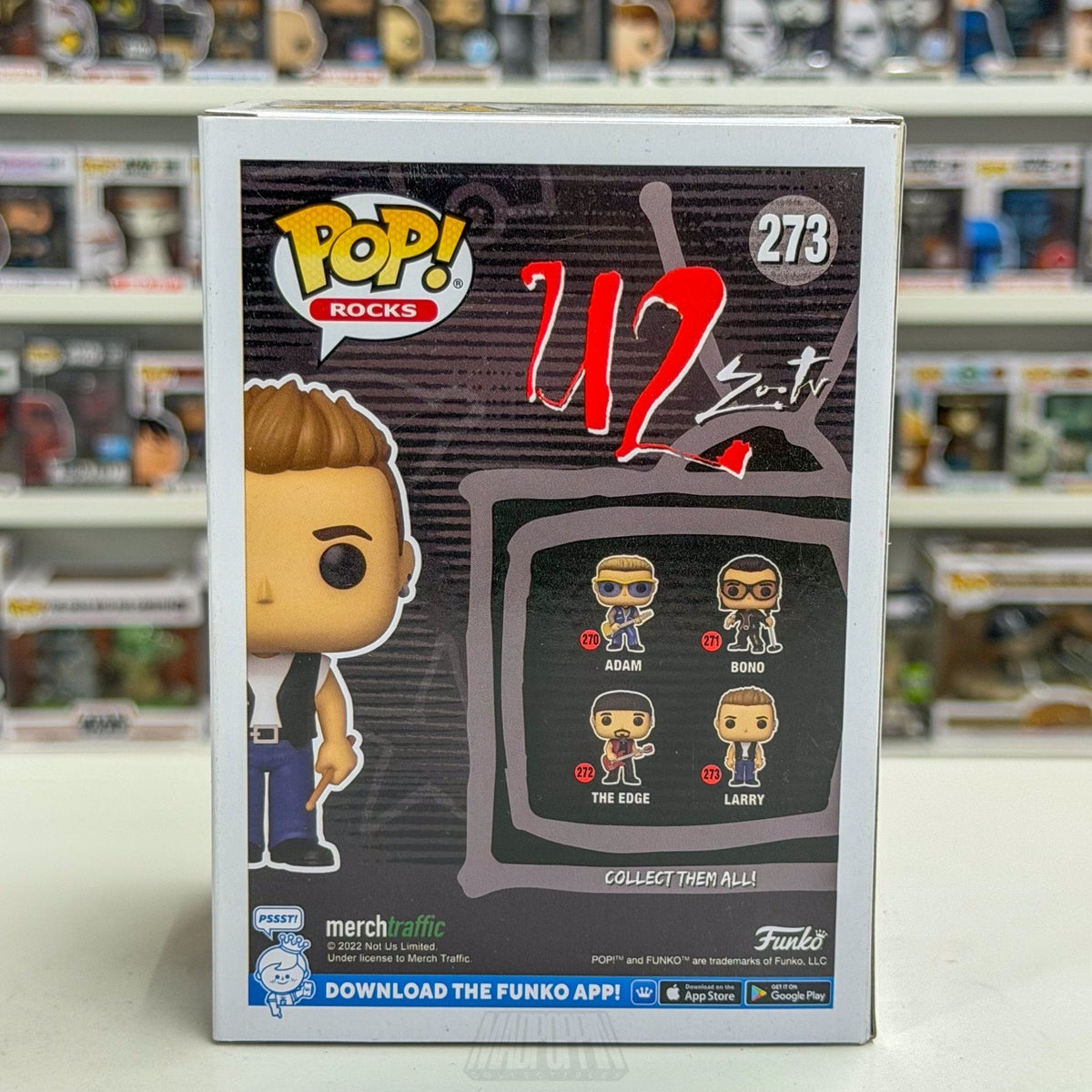 Funko Pop Rocks U2 Zoo TV Larry Mullen 273 Alternative Irish Band Vinyl Figure