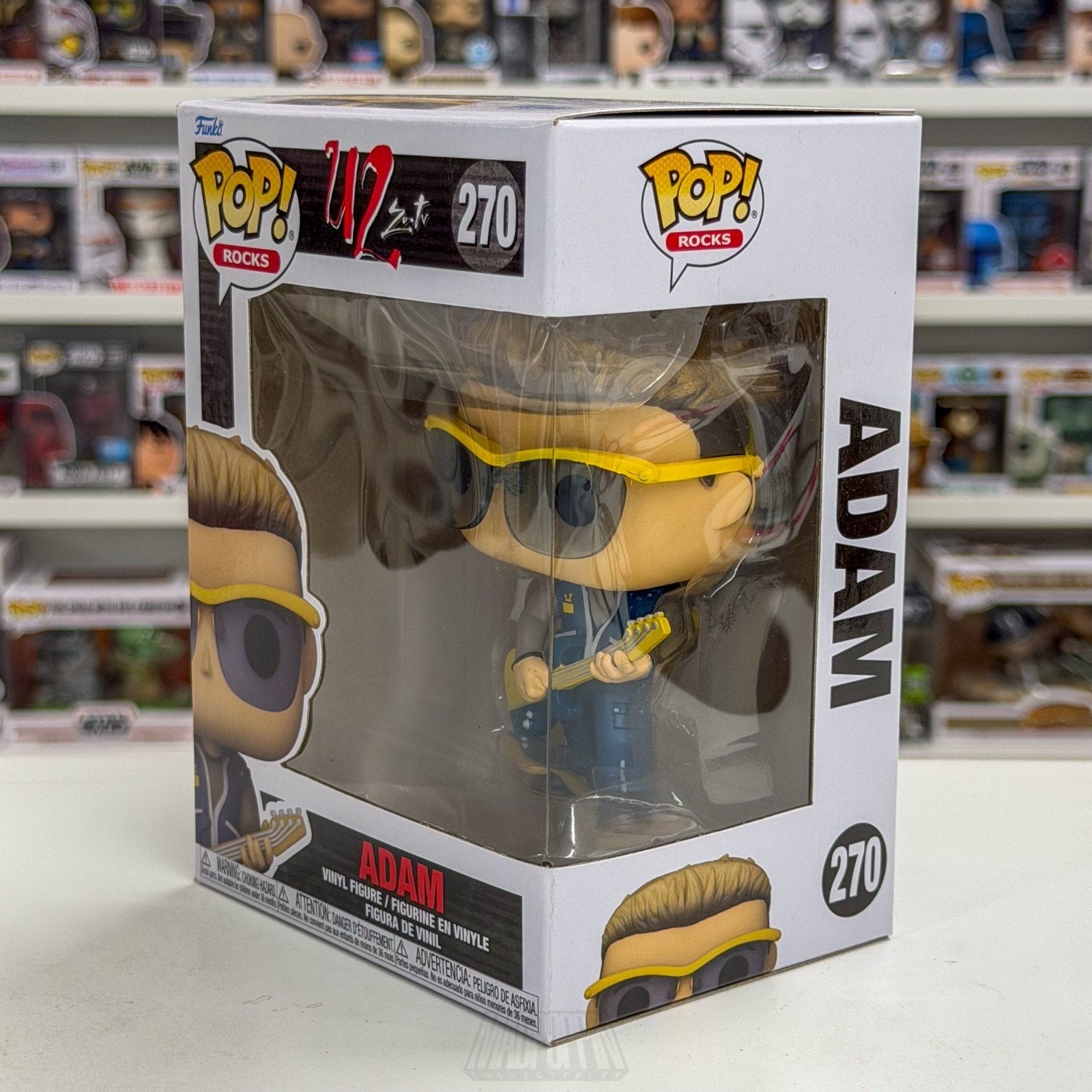 Funko Pop Rocks U2 Zoo TV Adam Clayton 270 Alternative Irish Band Vinyl Figure